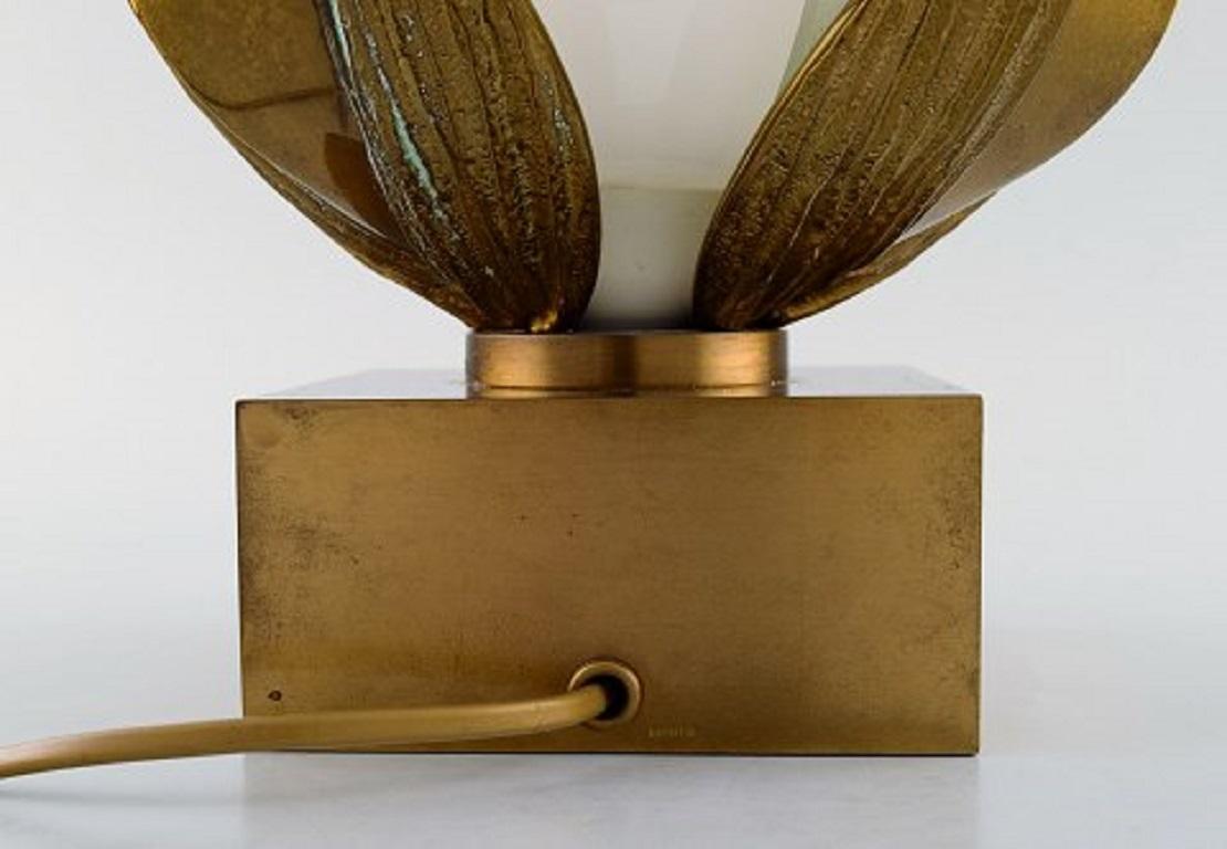 Chrystiane Charles for La Maison Charles, French Designer Table Lamp in Bronze 3