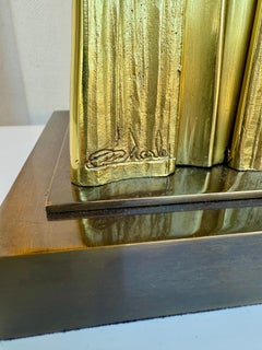 Chrystiane Charles for Maison Charles "Feuilles D'Eau" Gilt Bronze Table Lamp