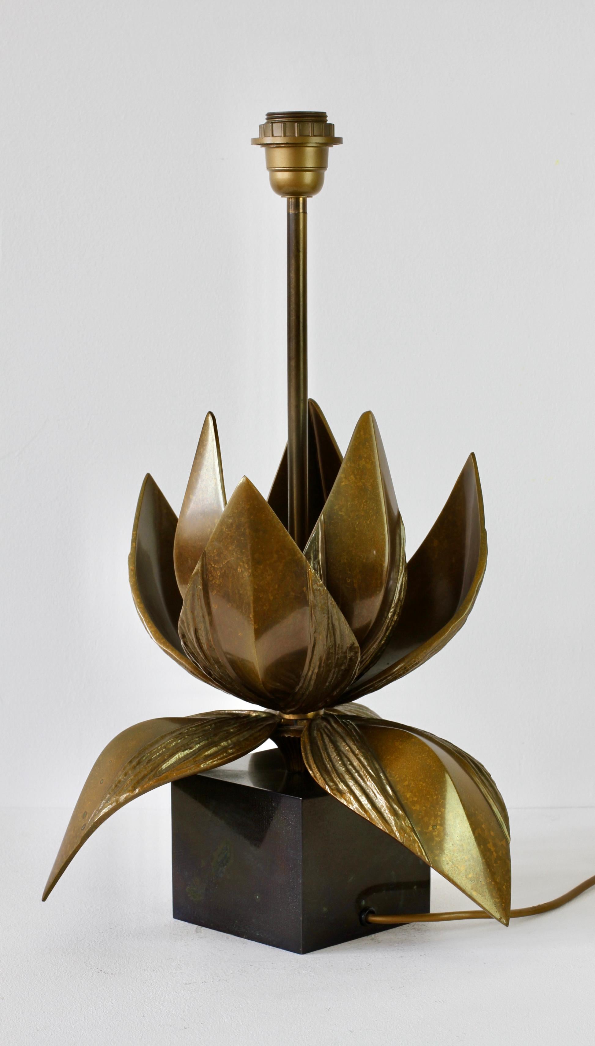 Große Tischlampe „Orphee“ aus Messingbronze von Chrystiane Charles für Maison Charles im Angebot 3