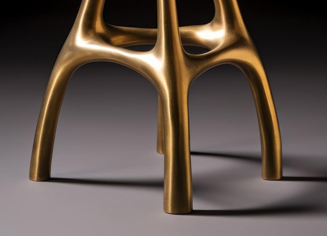 Chinese Chu Shi Bar Stool by objective OBJECT Studio For Sale