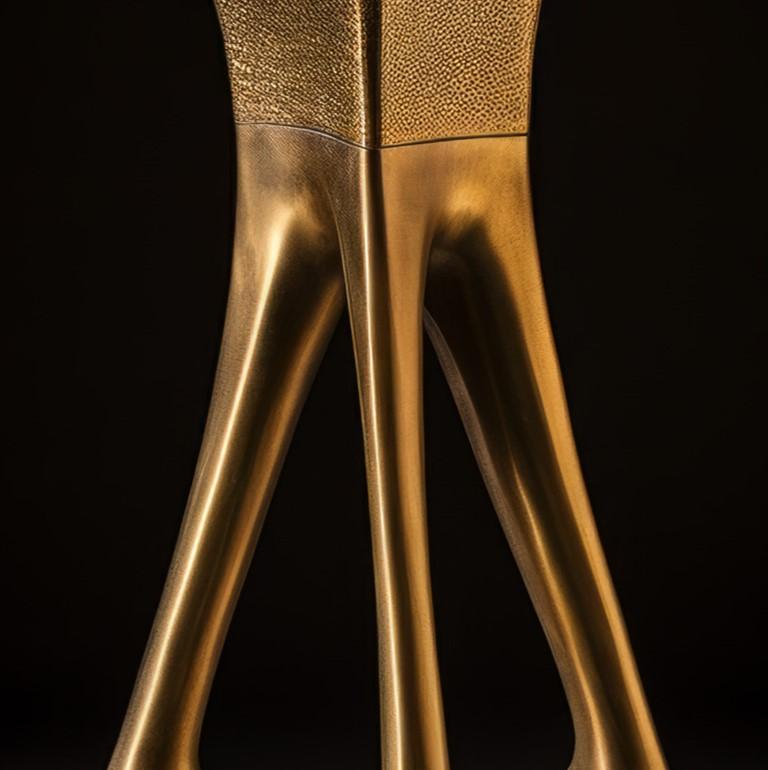 Chu Shi Bar Stool by objective OBJECT Studio In New Condition For Sale In Geneve, CH