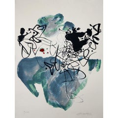 1988 original lithography by Chu Teh-Chun - Universal Peace