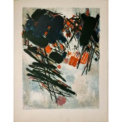 "Break Through" (1959) par Chu Teh-Chun - lithographie abstraite originale