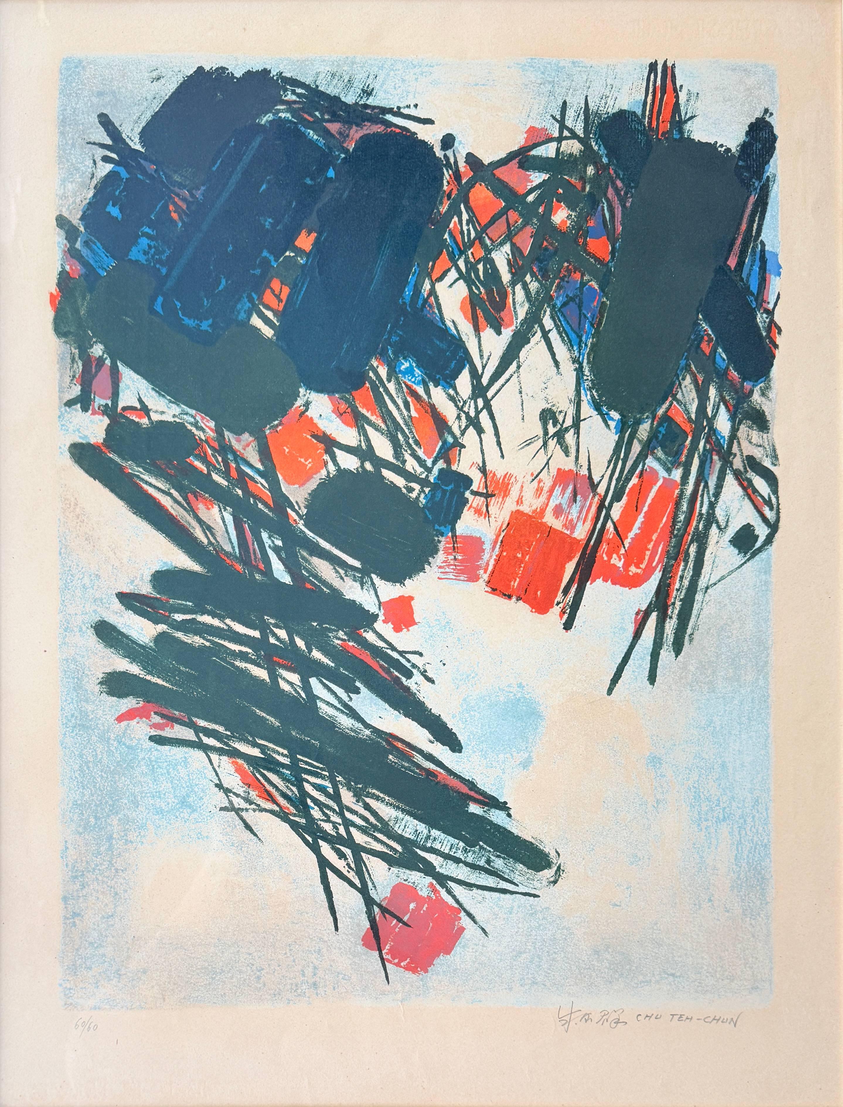 Composición abstracta - Art Moderno de Chu Teh-Chun