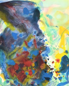 Composition II, from: Blue Season - Signed Lithograph -  Chinese Abstraction