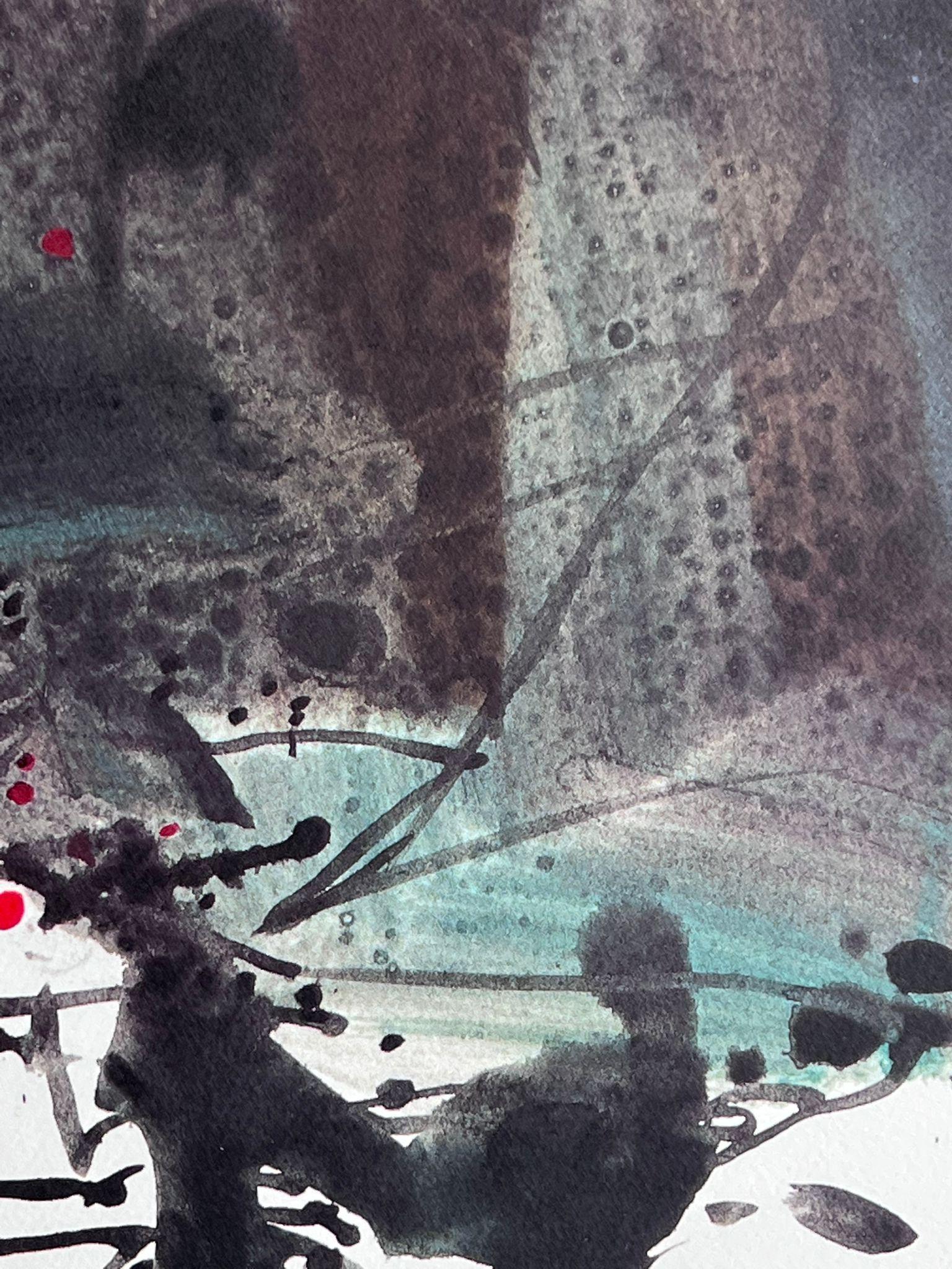 Olympic suite - Centennial - Abstract Print by Chu Teh-Chun