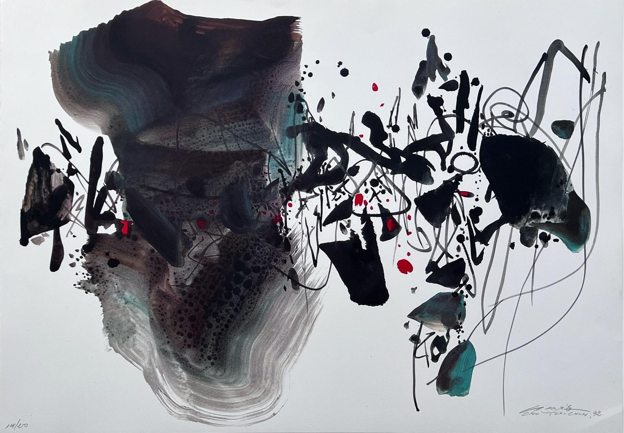 Chu Teh-Chun Abstract Print - Olympic suite - Centennial