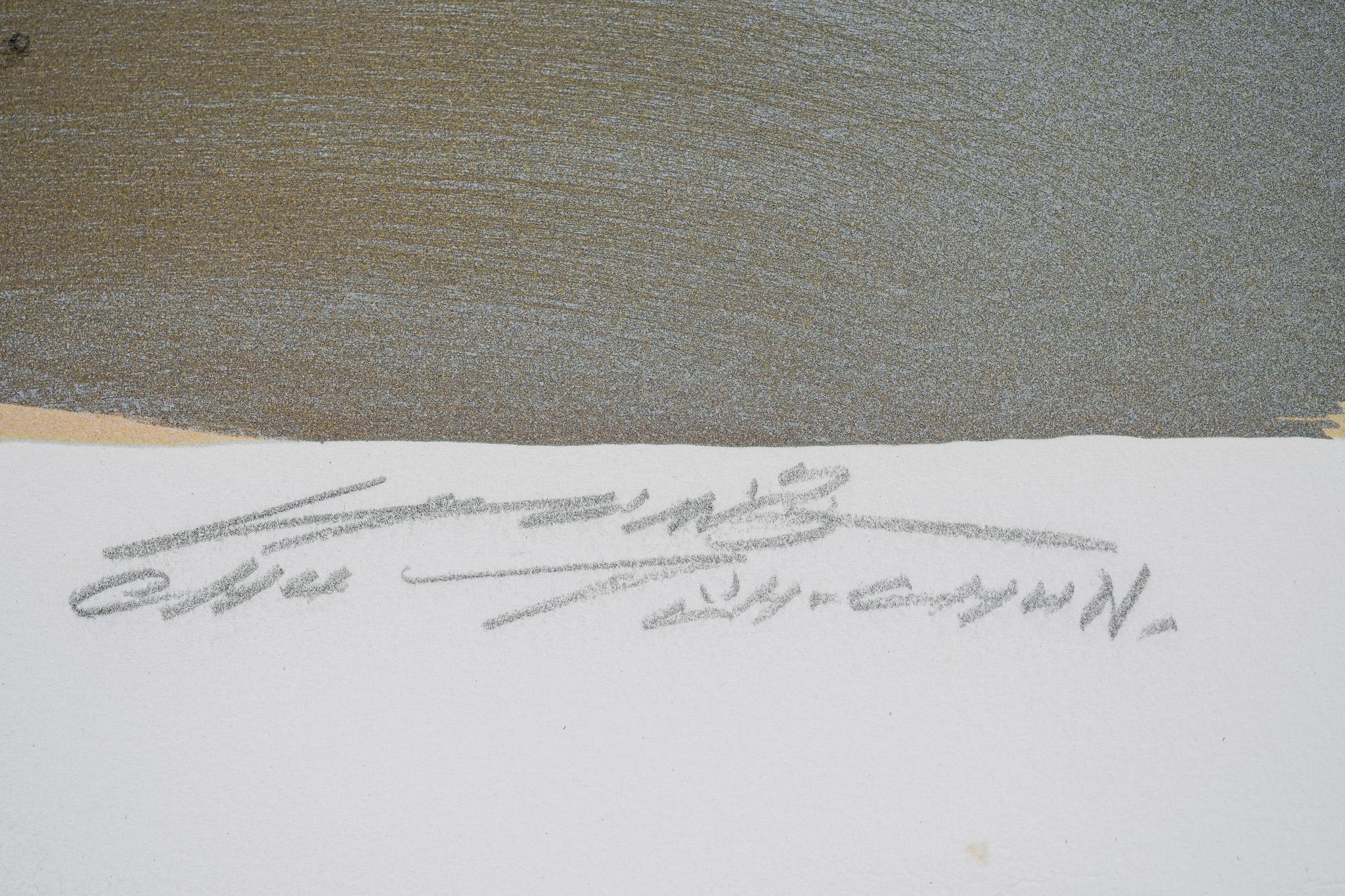 Lebendige Freiheit 67/150, Signierte Lithographie im Angebot 2