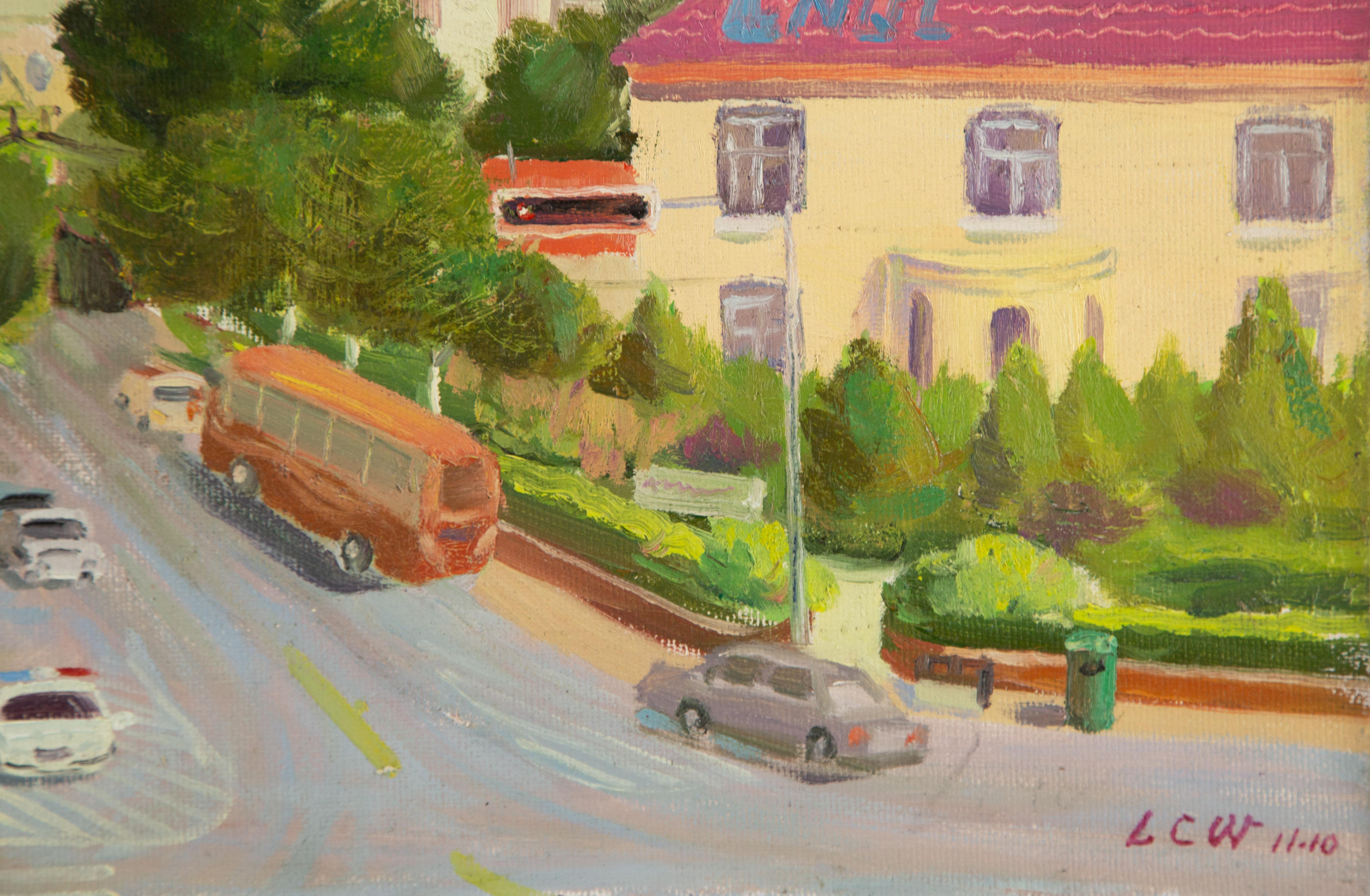 ChuanWen Liu Landscape Original Oil On Canvas 