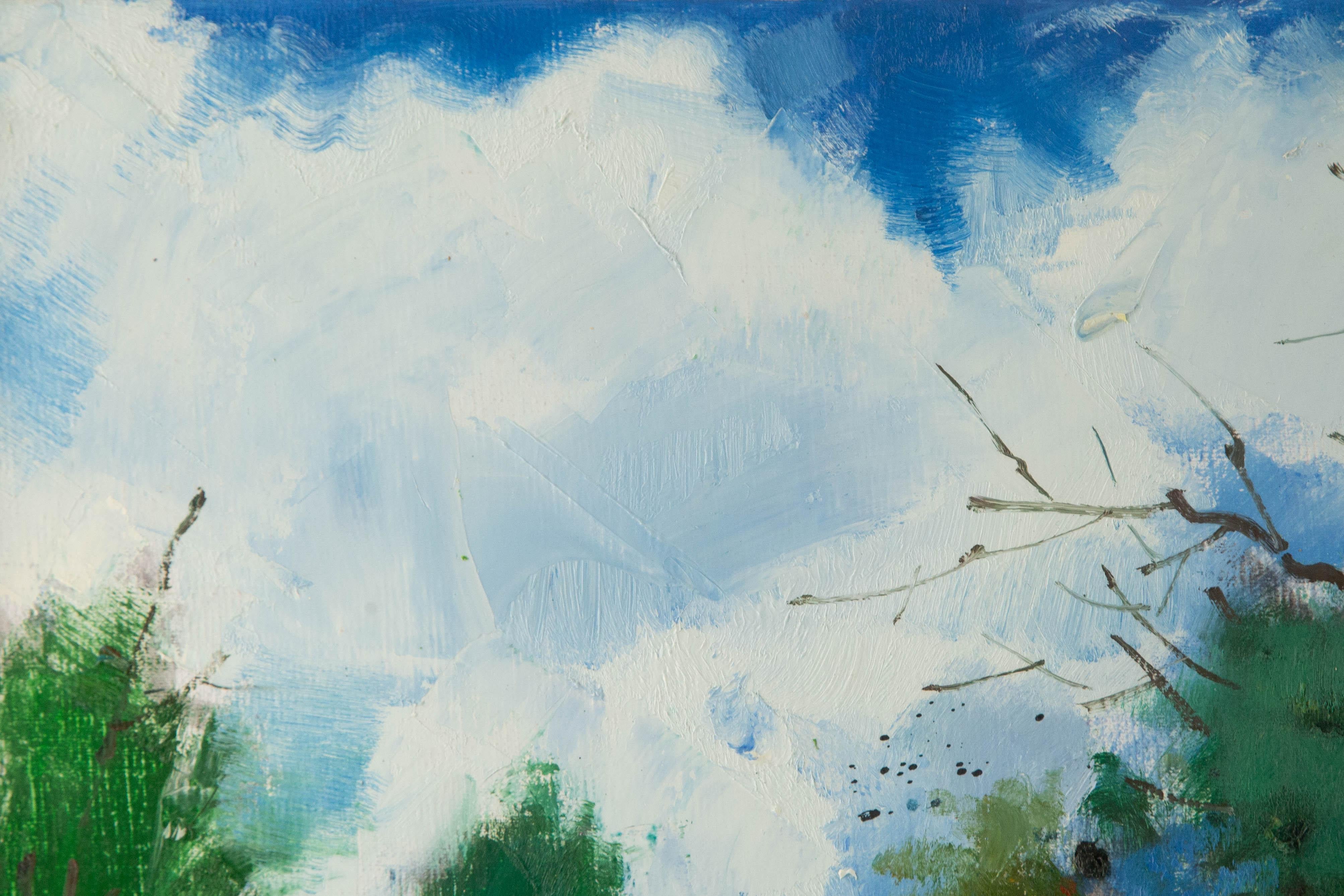 Chuanwen Liu Landschaft Original Öl auf Leinwand 