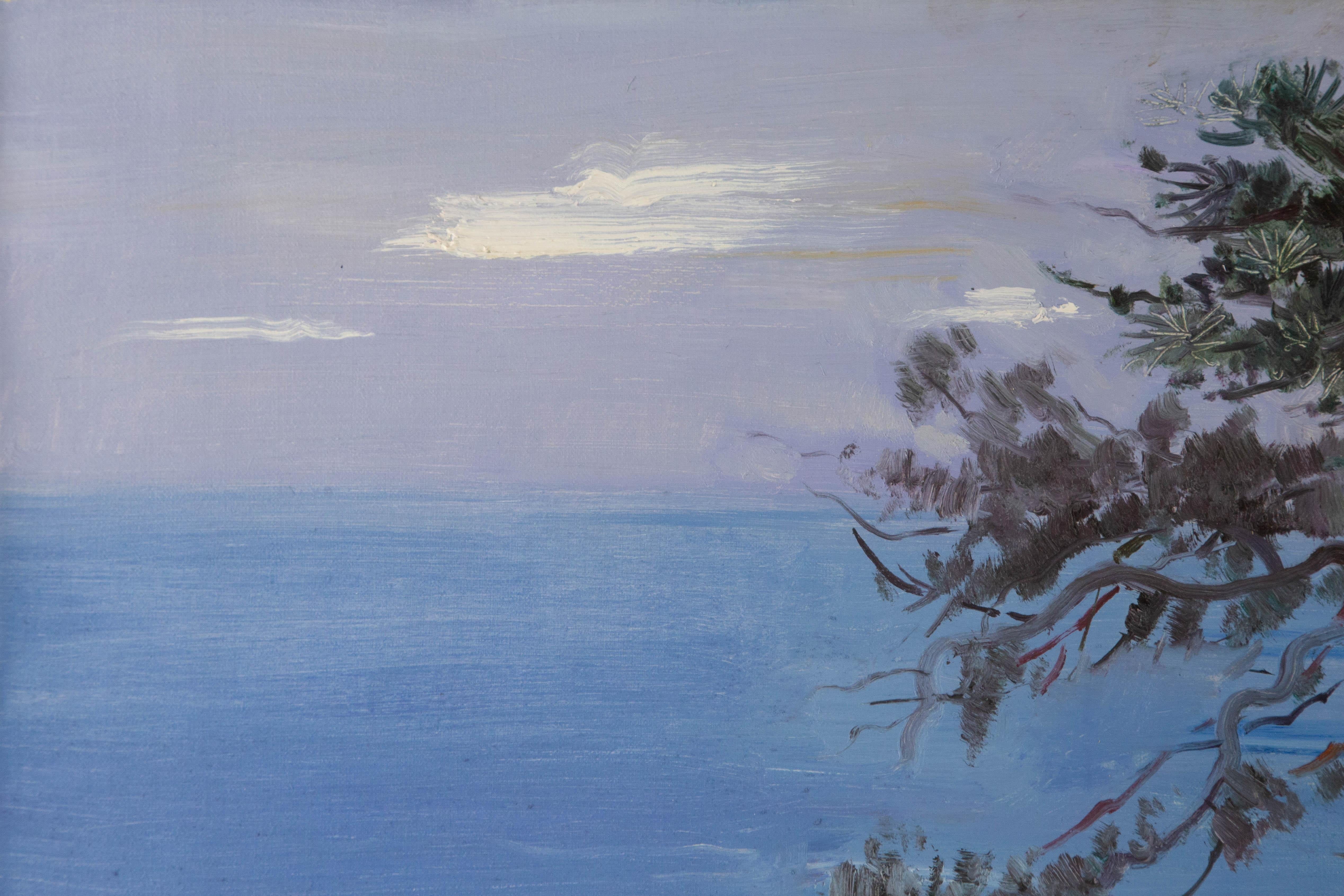 Chuanwen Liu Landscape Original Oil On Canvas 
