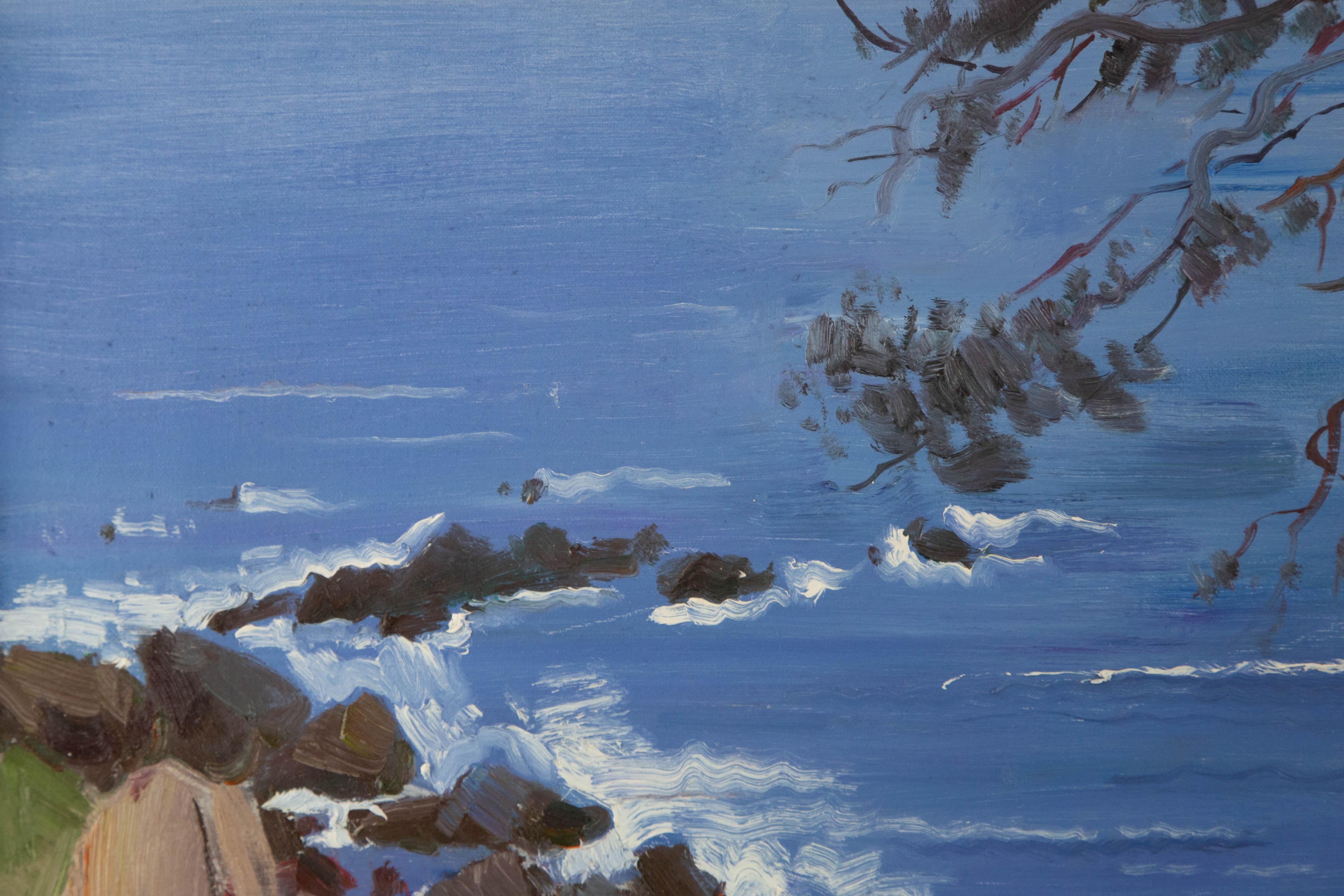 Chuanwen Liu Landscape Original Oil On Canvas 