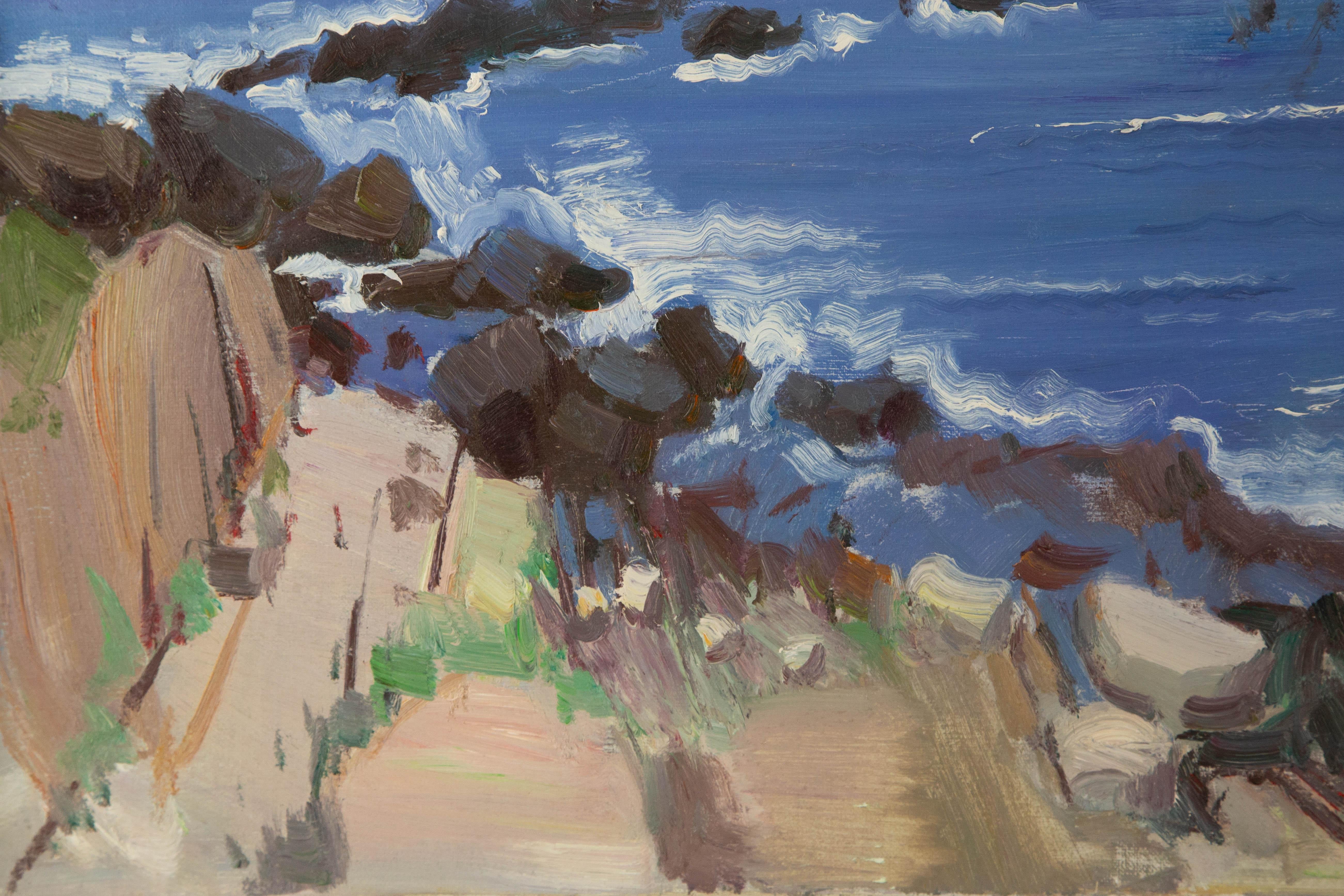 Chuanwen Liu Landscape Original Oil On Canvas 