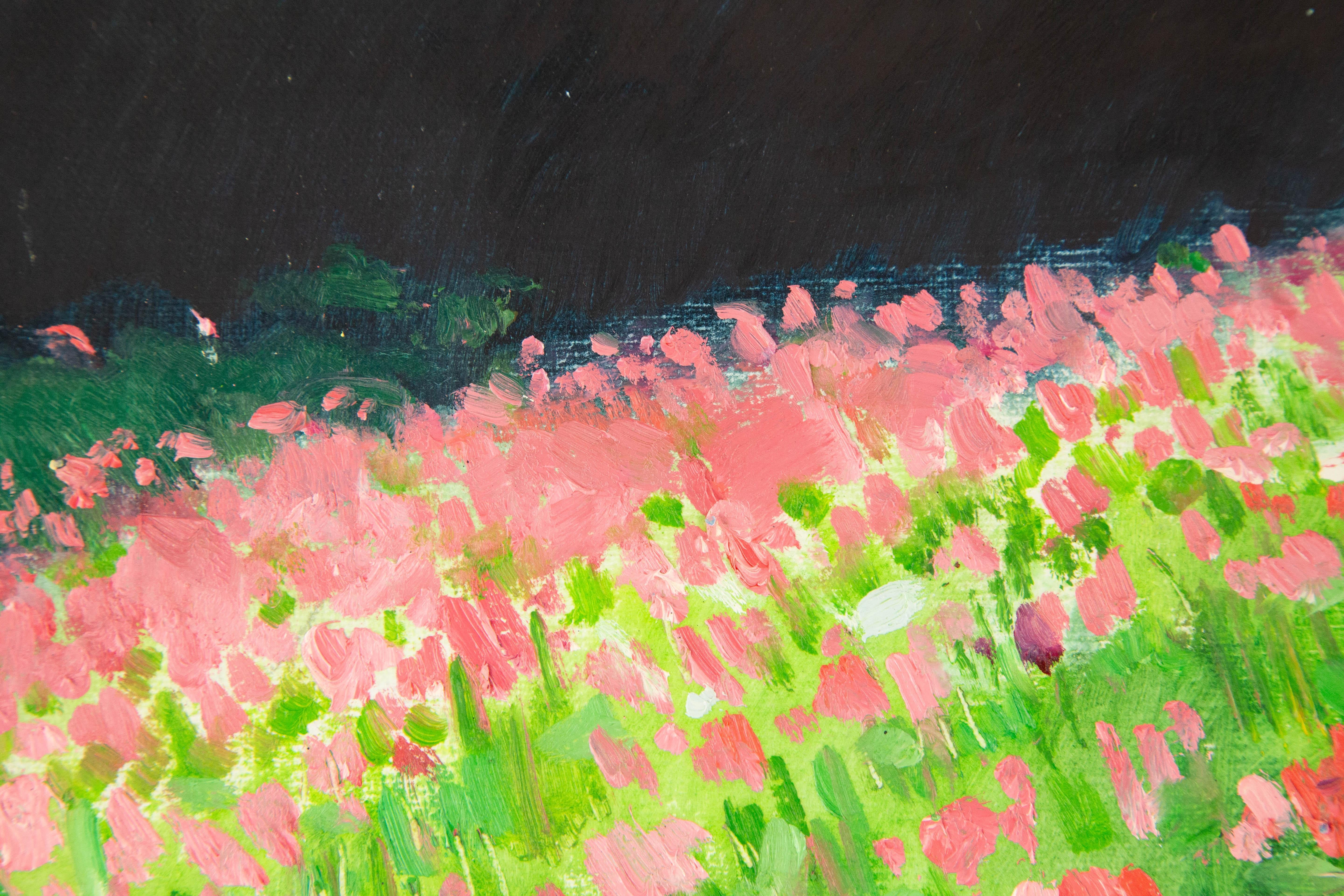 ChuanWen Liu Landscape Original Oil On Canvas 
