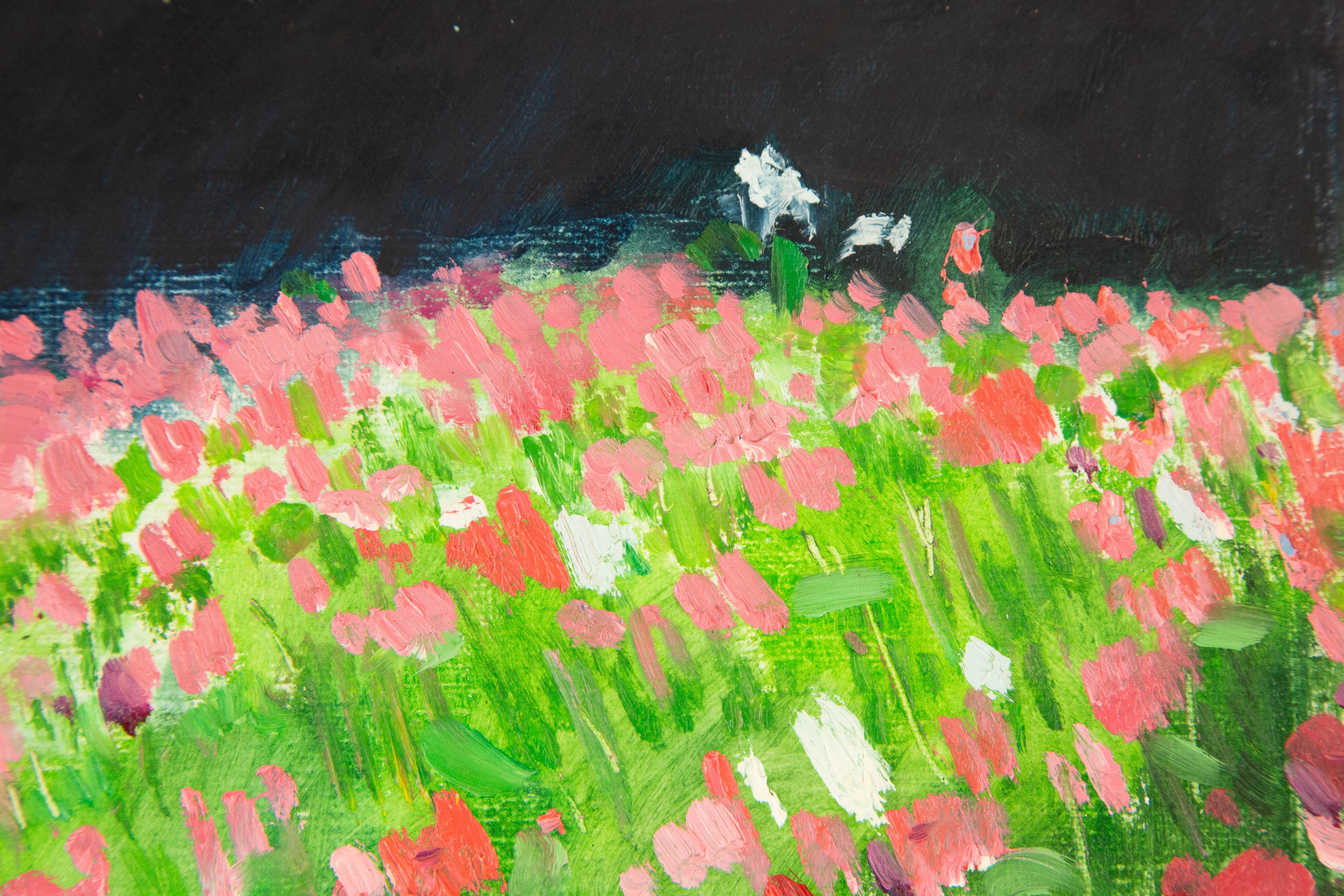 ChuanWen Liu Landscape Original Oil On Canvas 