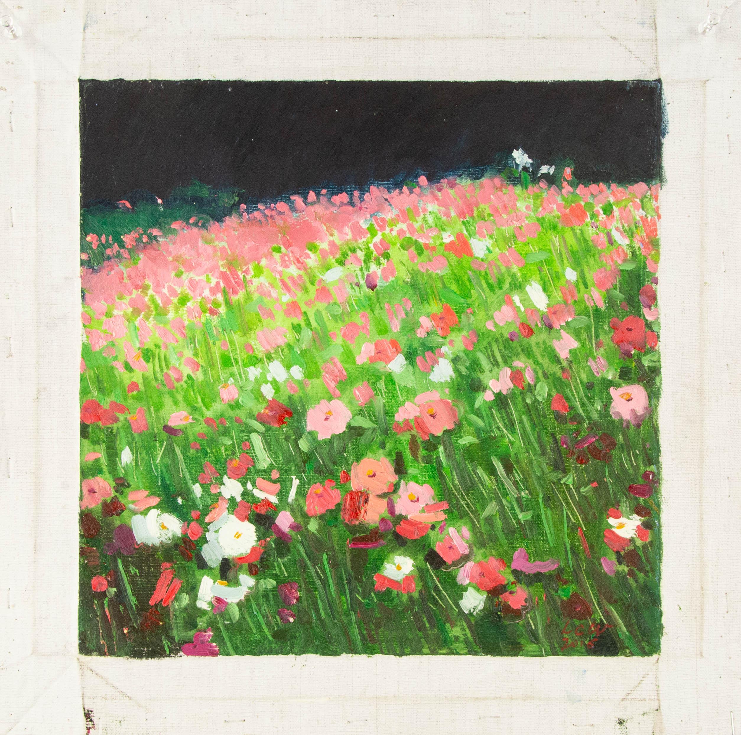 ChuanWen Liu Landscape Original Oil On Canvas 