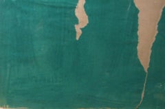 Abstraktes Grün – Mischtechnik auf Papier, 64x50 cm, gerahmt