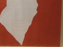 Abstract rouge - tecnica mista su carta, 64x50 cm., incorniciato