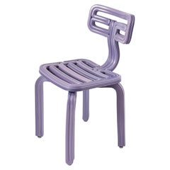 Chubby Chair in Lupine 3D Printed Recycled Plastic 