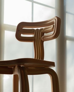 Chubby Chair in Dijon 3d Printed Recycled Plastic