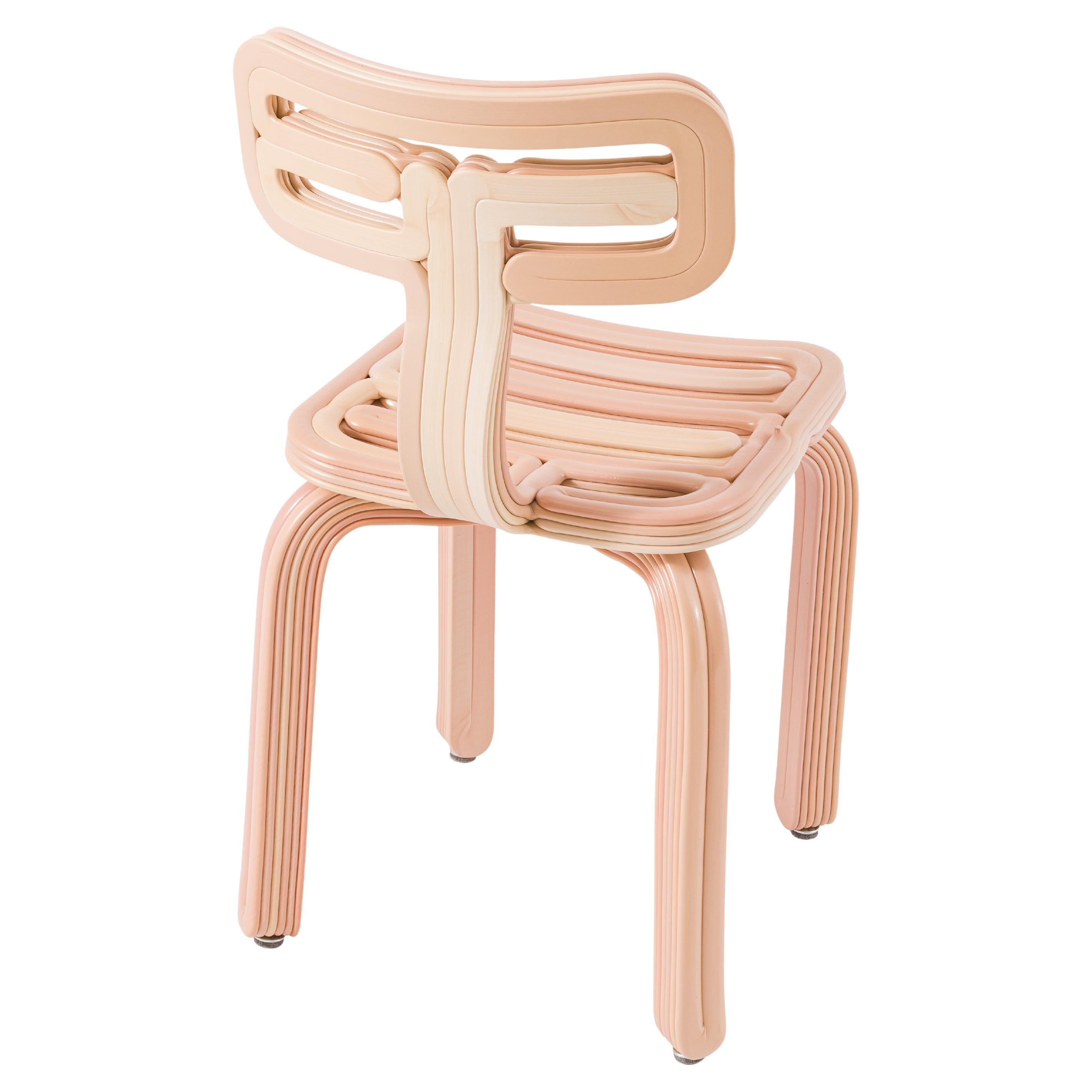 Chubby Chair in Dijon 3d Printed Recycled Plastic For Sale