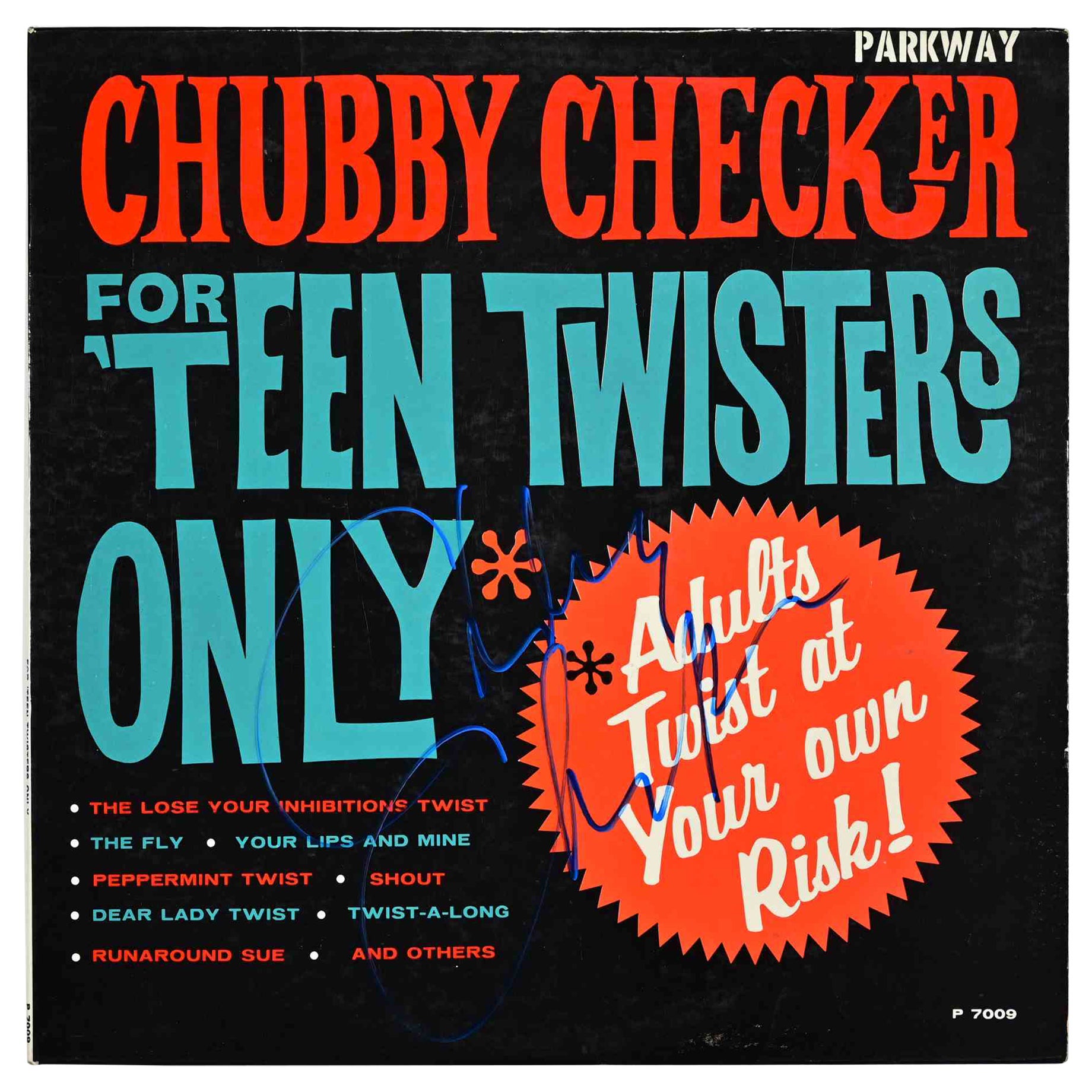 Chubby Checker - For 
Teen Twisters Only (1961, Parkway Records, P-7009, États-Unis) en vente