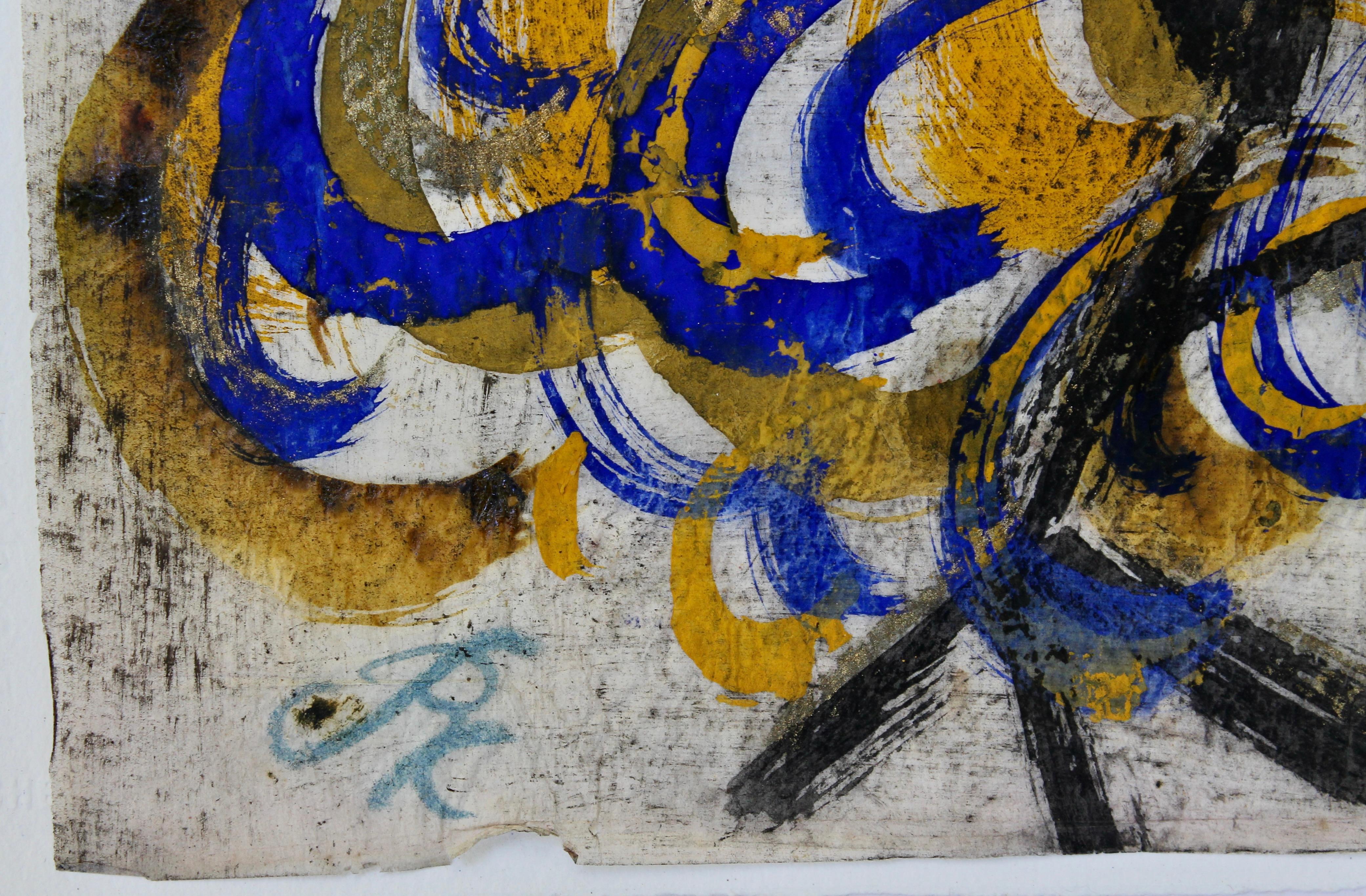 'Chucho' Reyes Signed Gouache on Paper of a Colorful Rooster For Sale 6