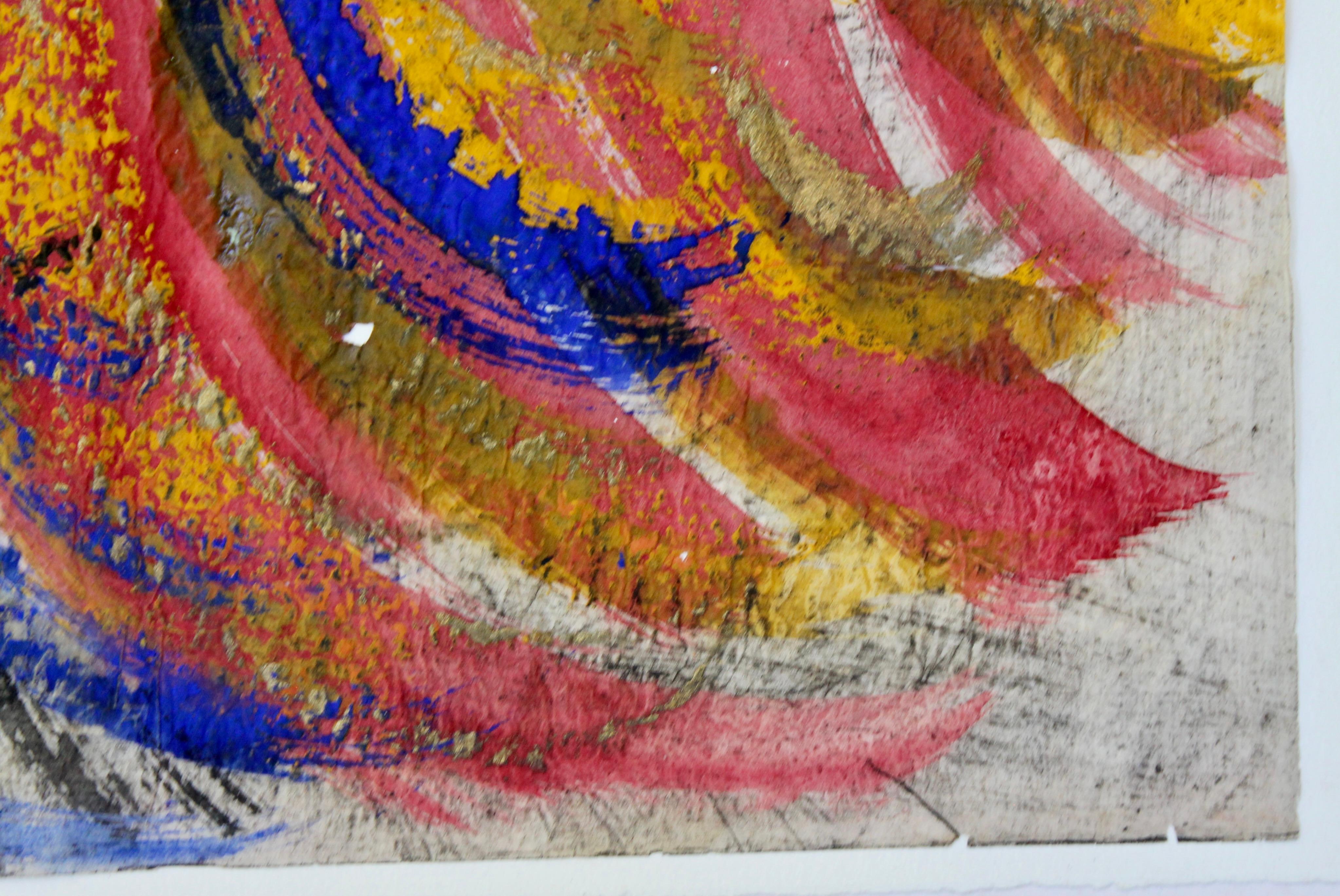 'Chucho' Reyes Signed Gouache on Paper of a Colorful Rooster For Sale 7