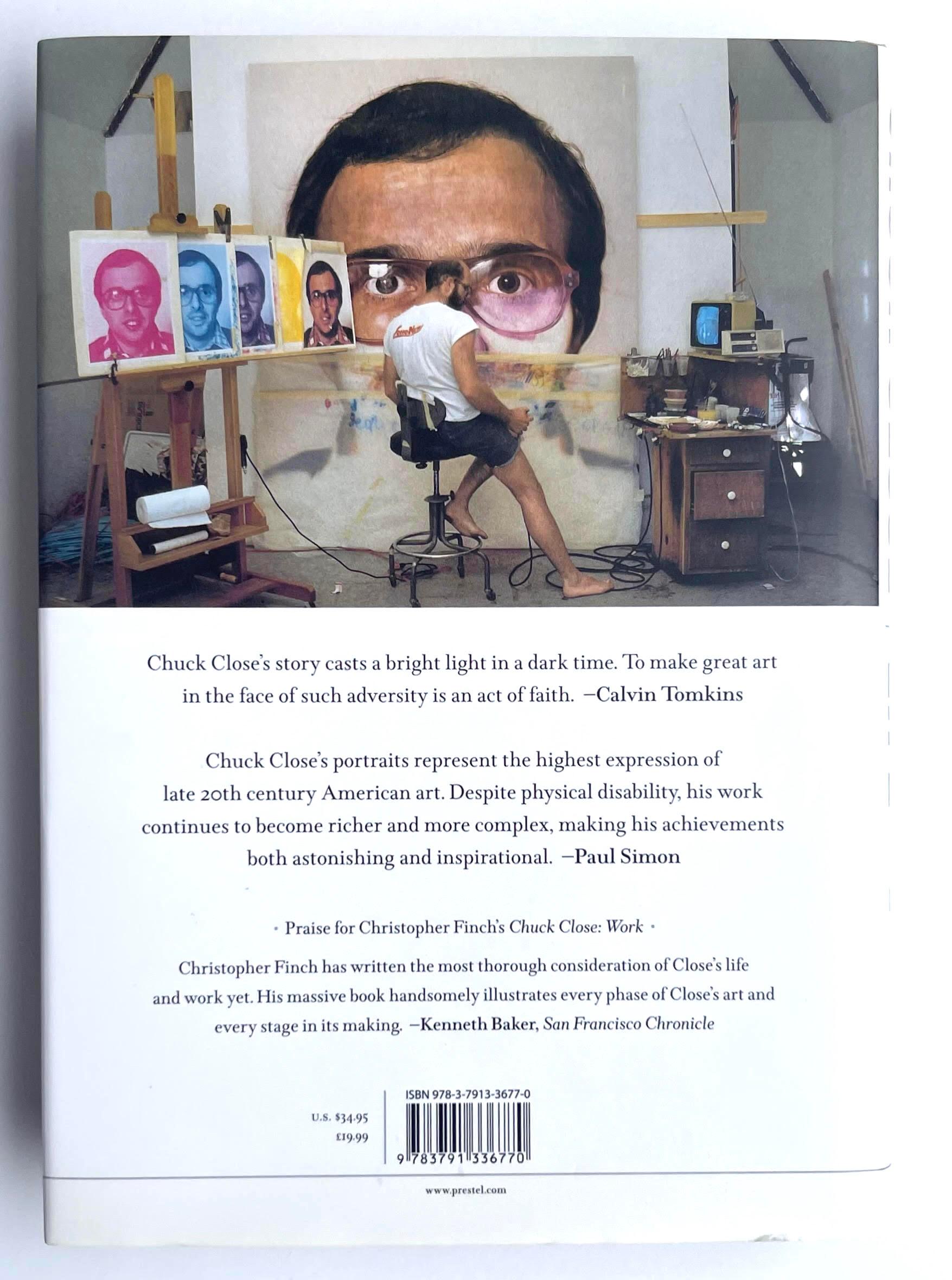 Book: Chuck Close Life (hand signed by both Chuck Close and Christopher Finch) For Sale 1
