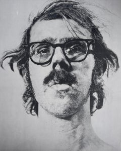 Chuck Close, Ausstellungsplakat „ Big Self-Portrait“, 1973