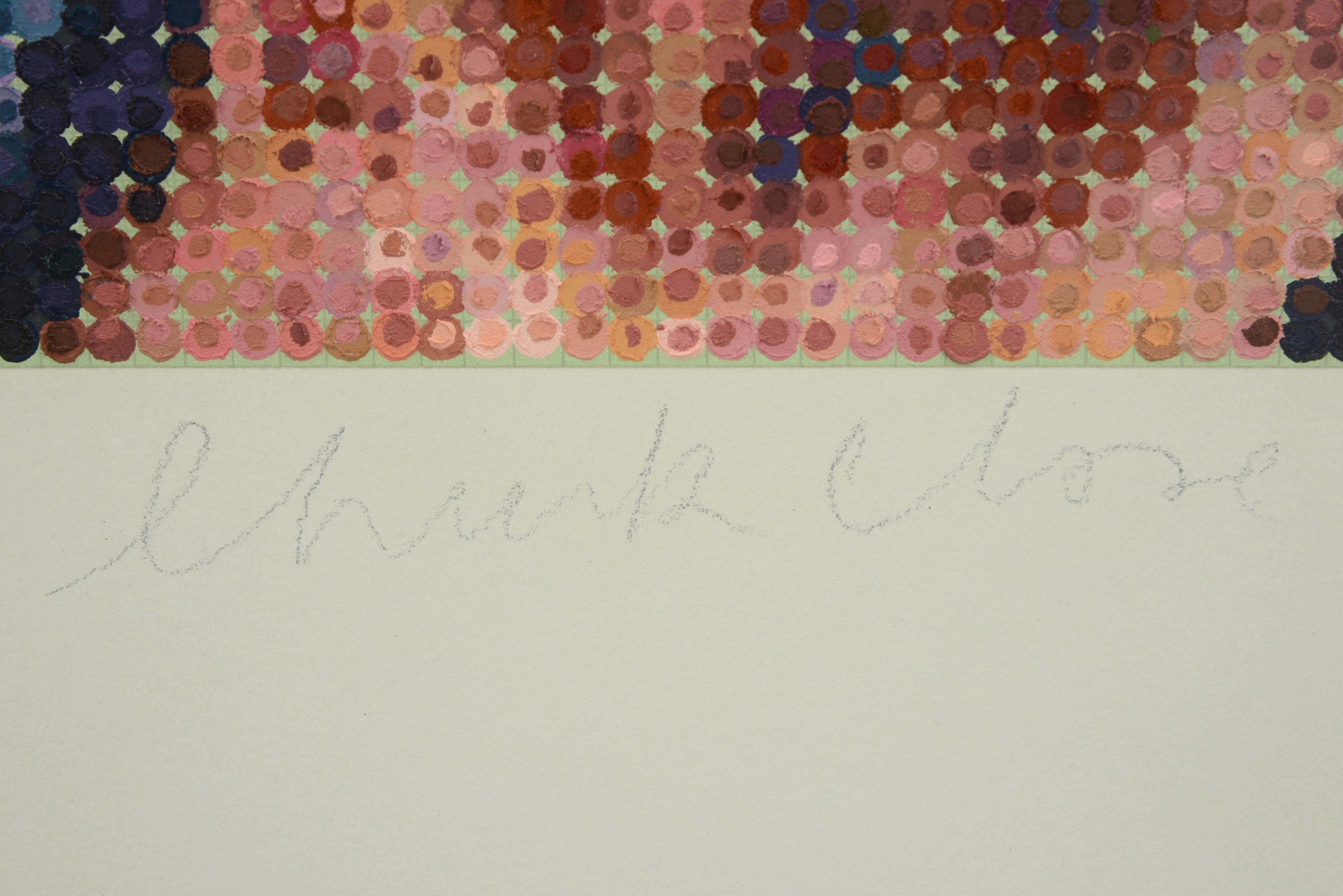 Chuck Close KARA Huile et sérigraphie au feutre en vente 5
