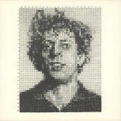 Vintage CHUCK CLOSE Phil, 1976