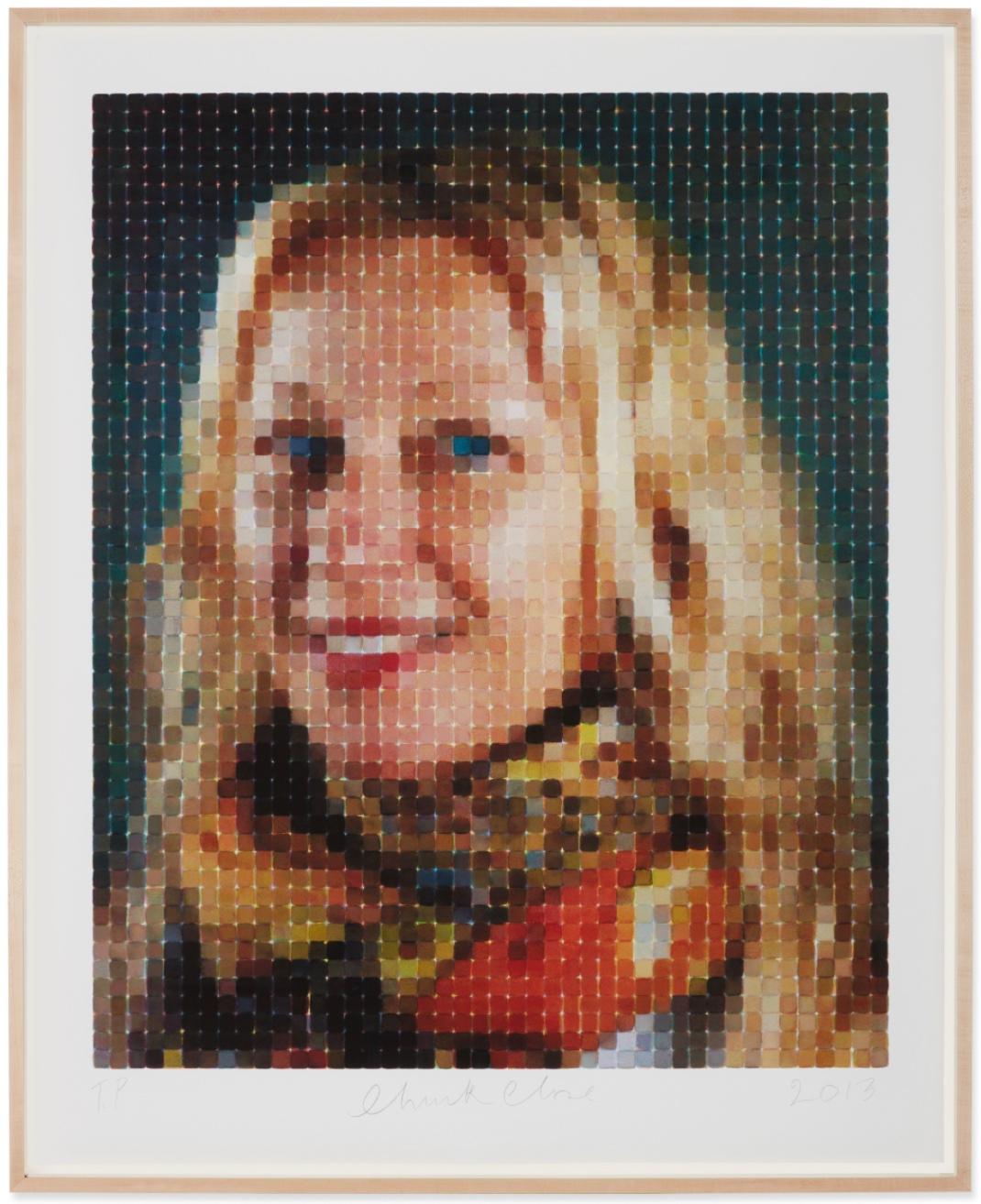 Cindy (Smile) - Print by Chuck Close
