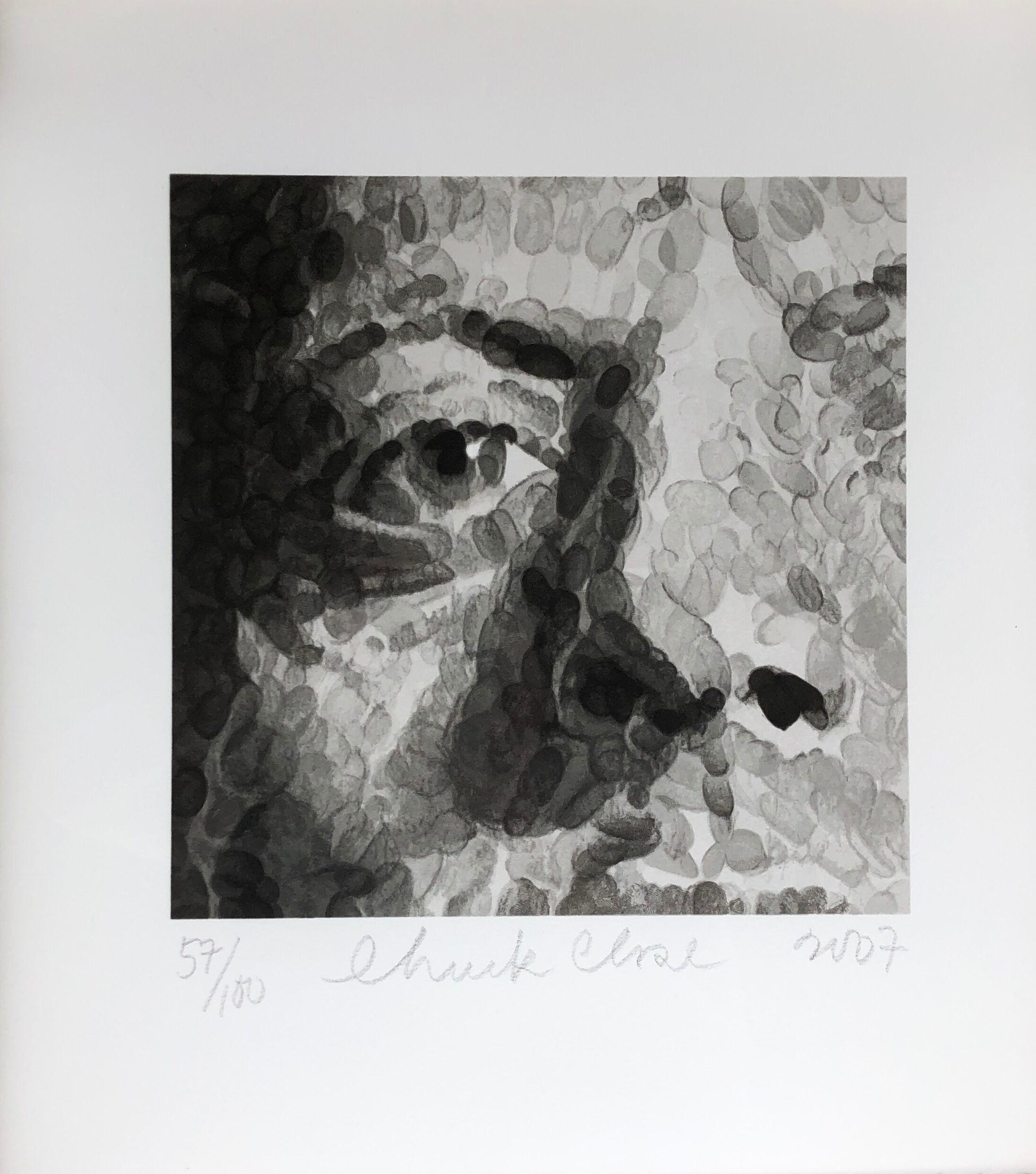 Chuck Close Portrait Print - Phil Fragment