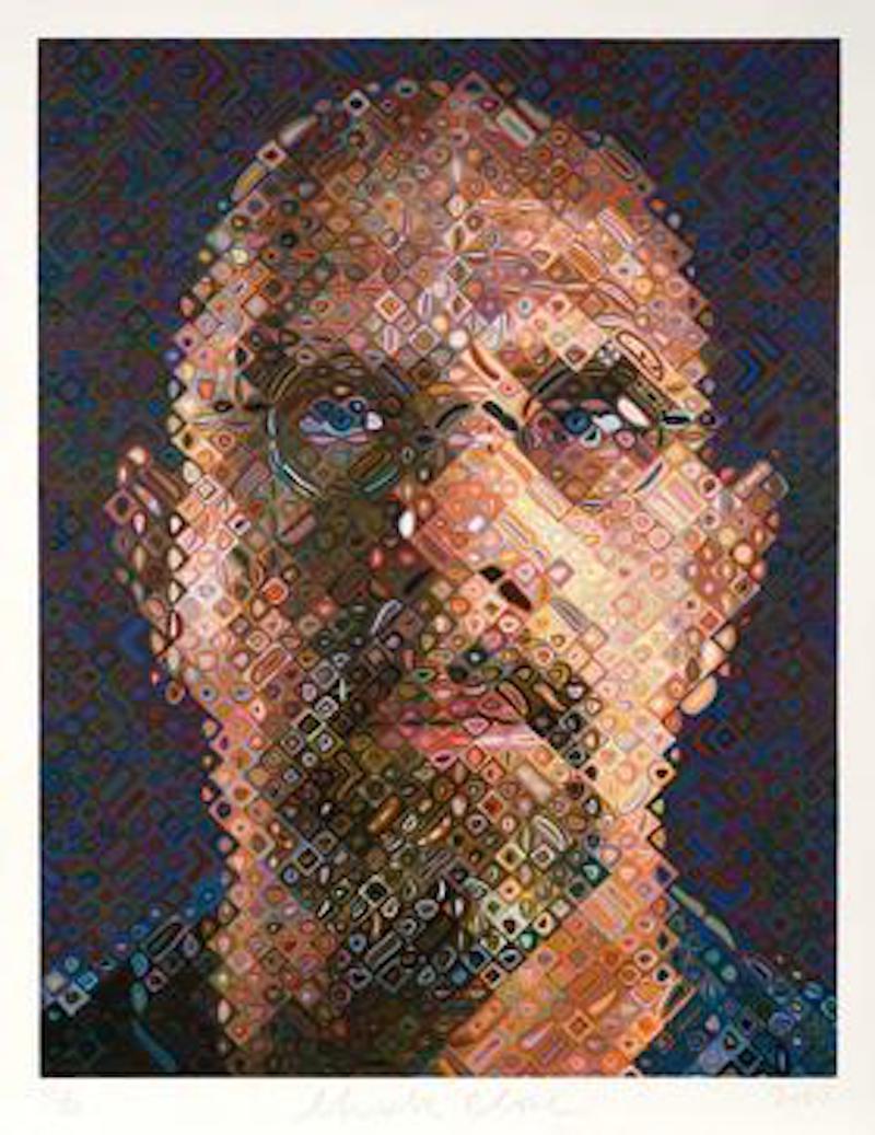 Chuck Close Portrait Print - Portrait