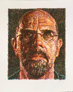 Vintage Self Portrait by Chuck Close 