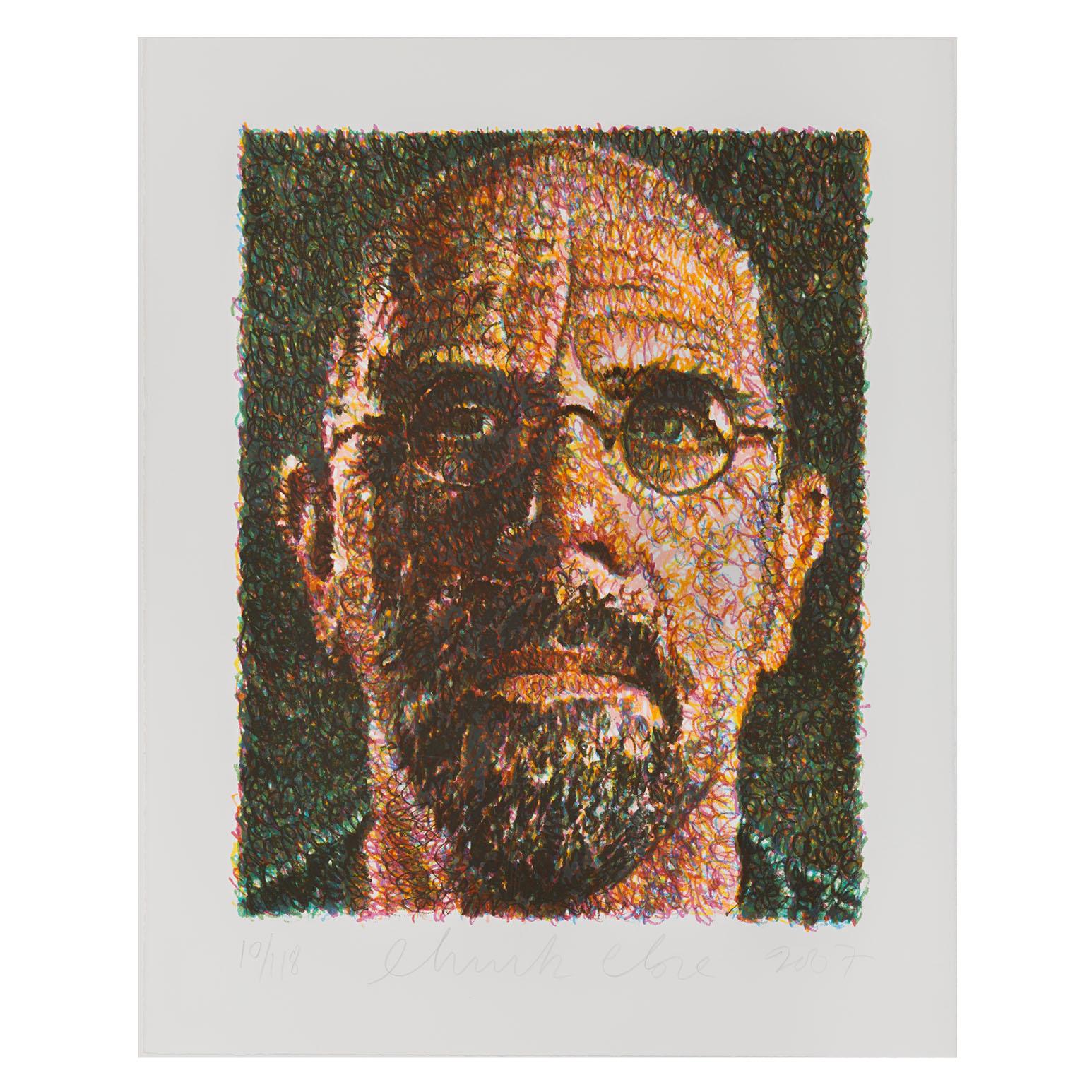 Self-Portrait - Print de Chuck Close