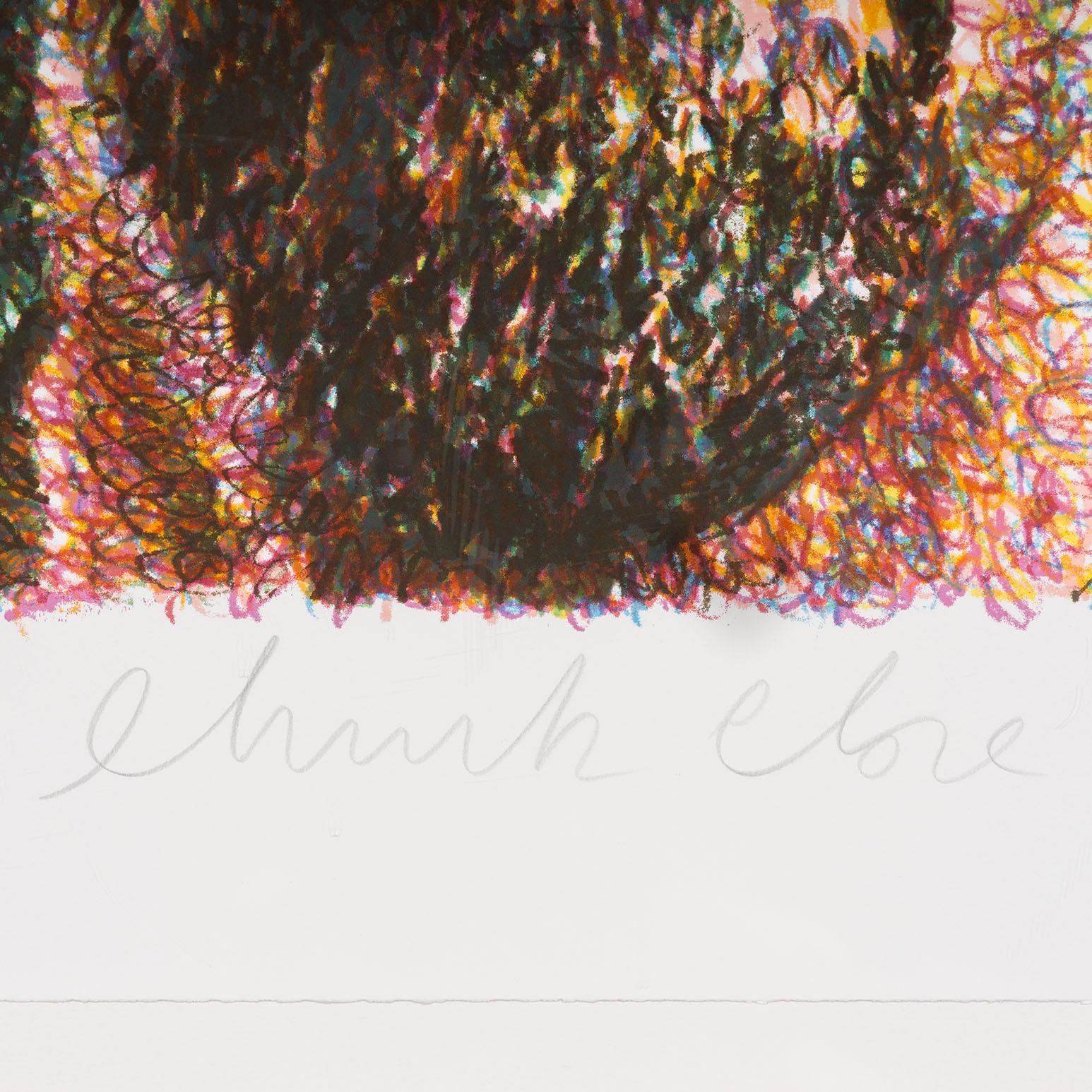 Self-Portrait - Contemporain Print par Chuck Close