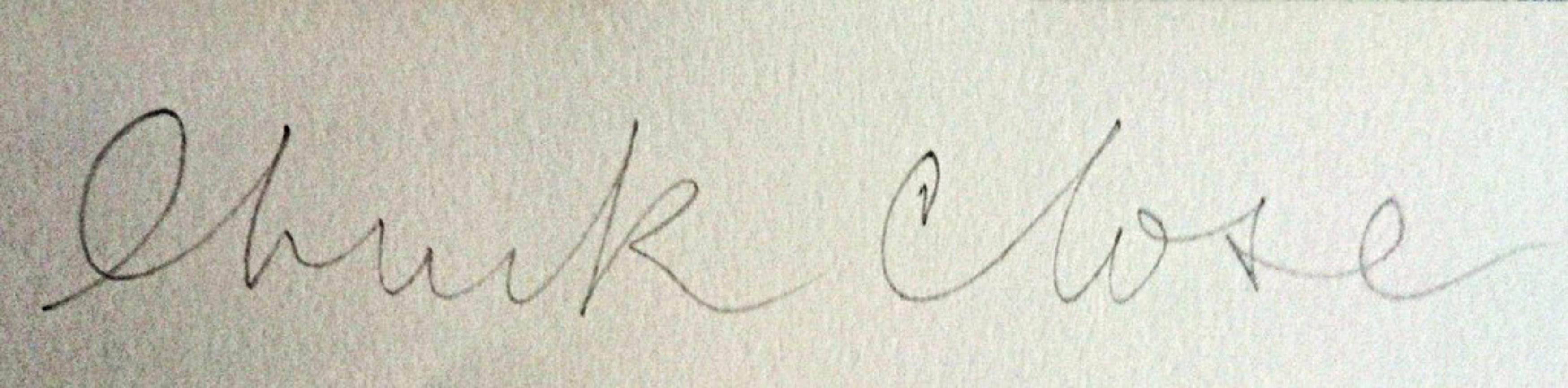 Sin título del Portfolio Médicos del Mundo, firmado y numerado a mano Realismo pop - Print de Chuck Close