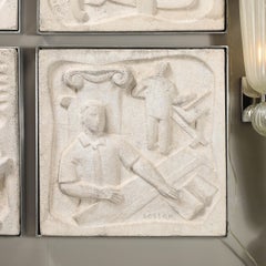 Chuck Dodson «Architects»: placa de pared de hormigón moldeado de estilo Art Déco