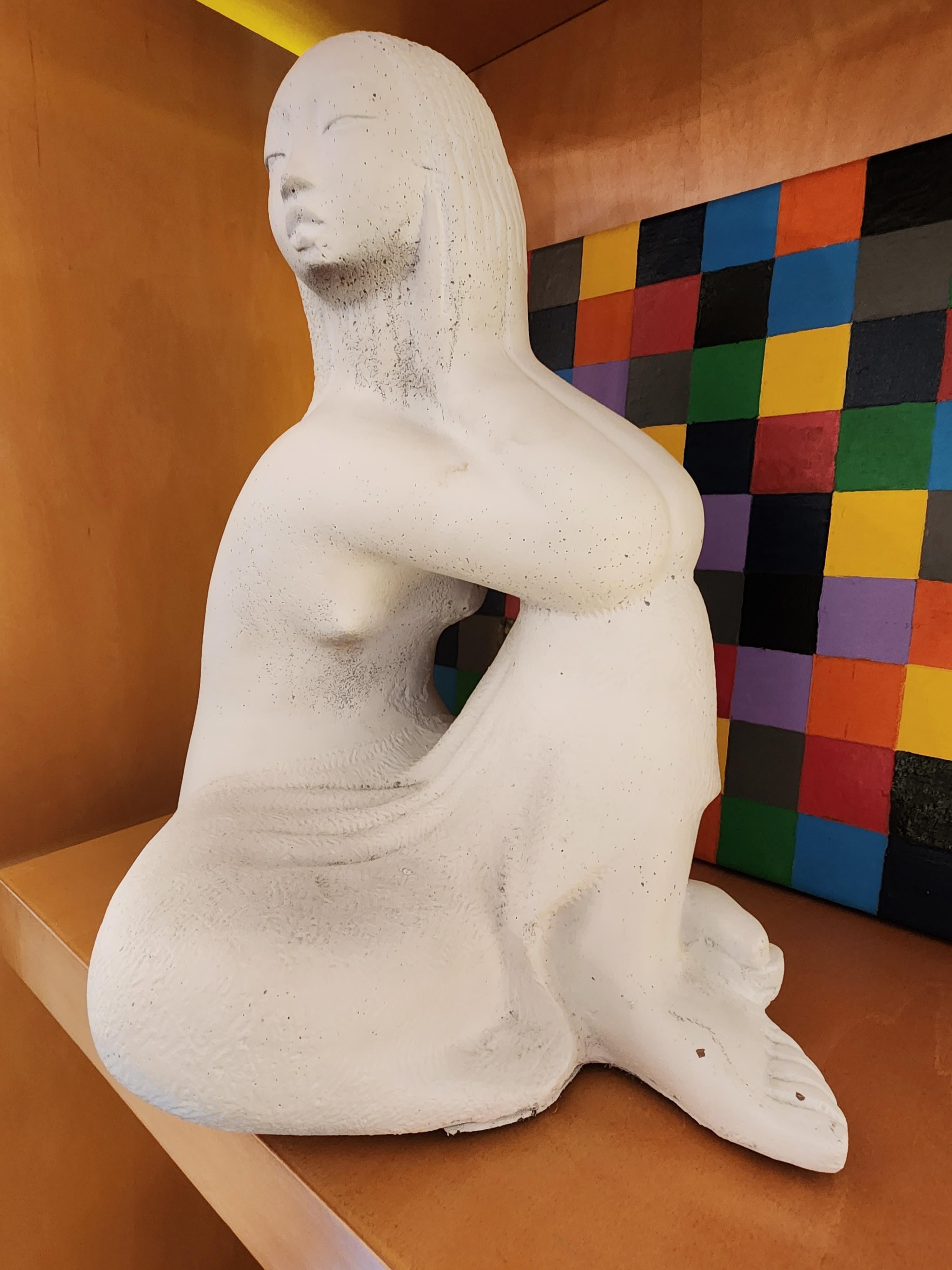 Chuck Dodson Florida Artist Seated Nude Sculpture circa 1975

Offered for sale is a  circa 1975 seated nude figurative composition sculpture by the renowned Florida artist Chuck Dodson (1908 – 1993).  The artist was a sculptor who was a resident