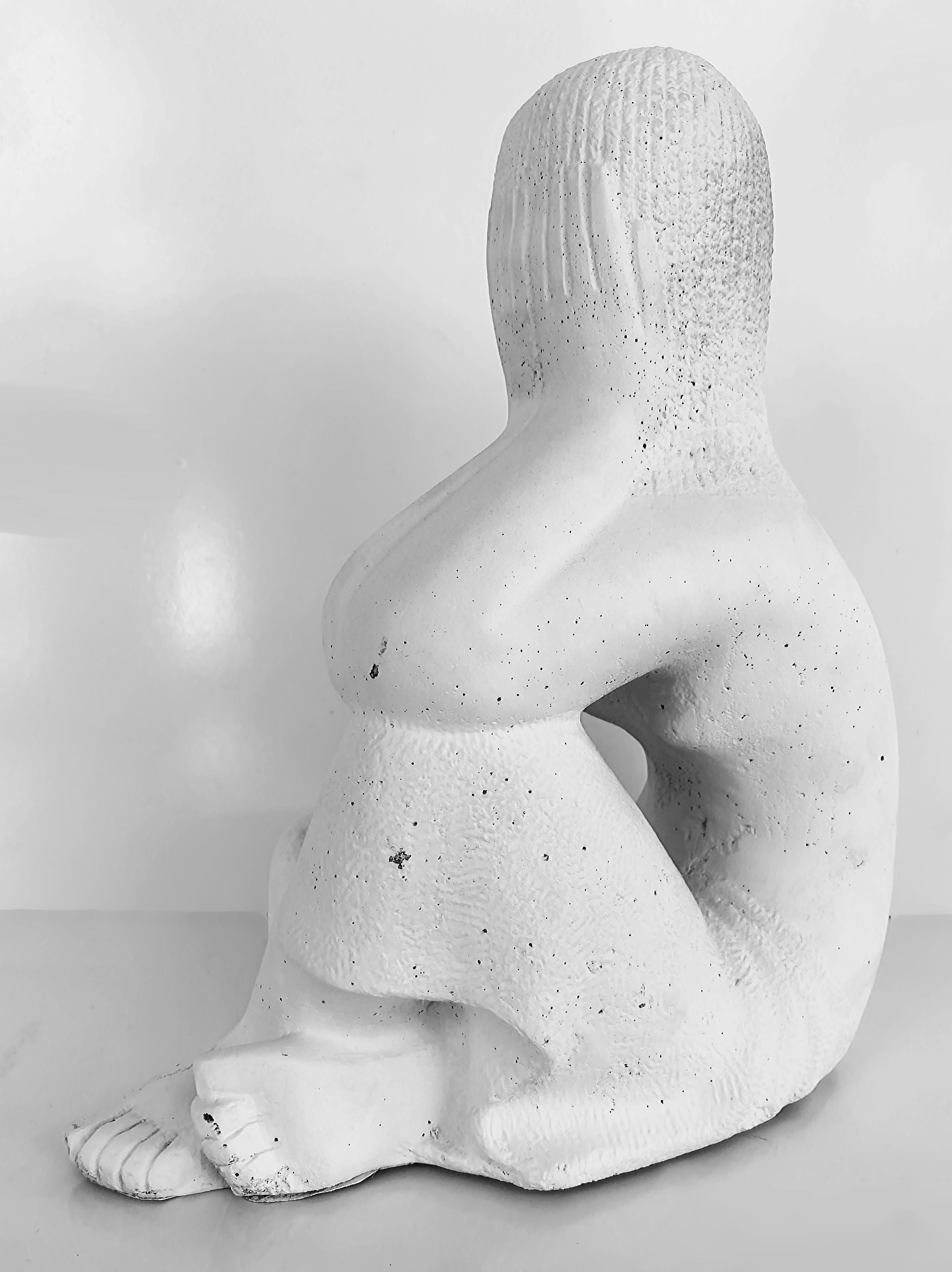 Chuck Dodson Florida Artist Seated Nude Sculpture circa 1975 For Sale 2