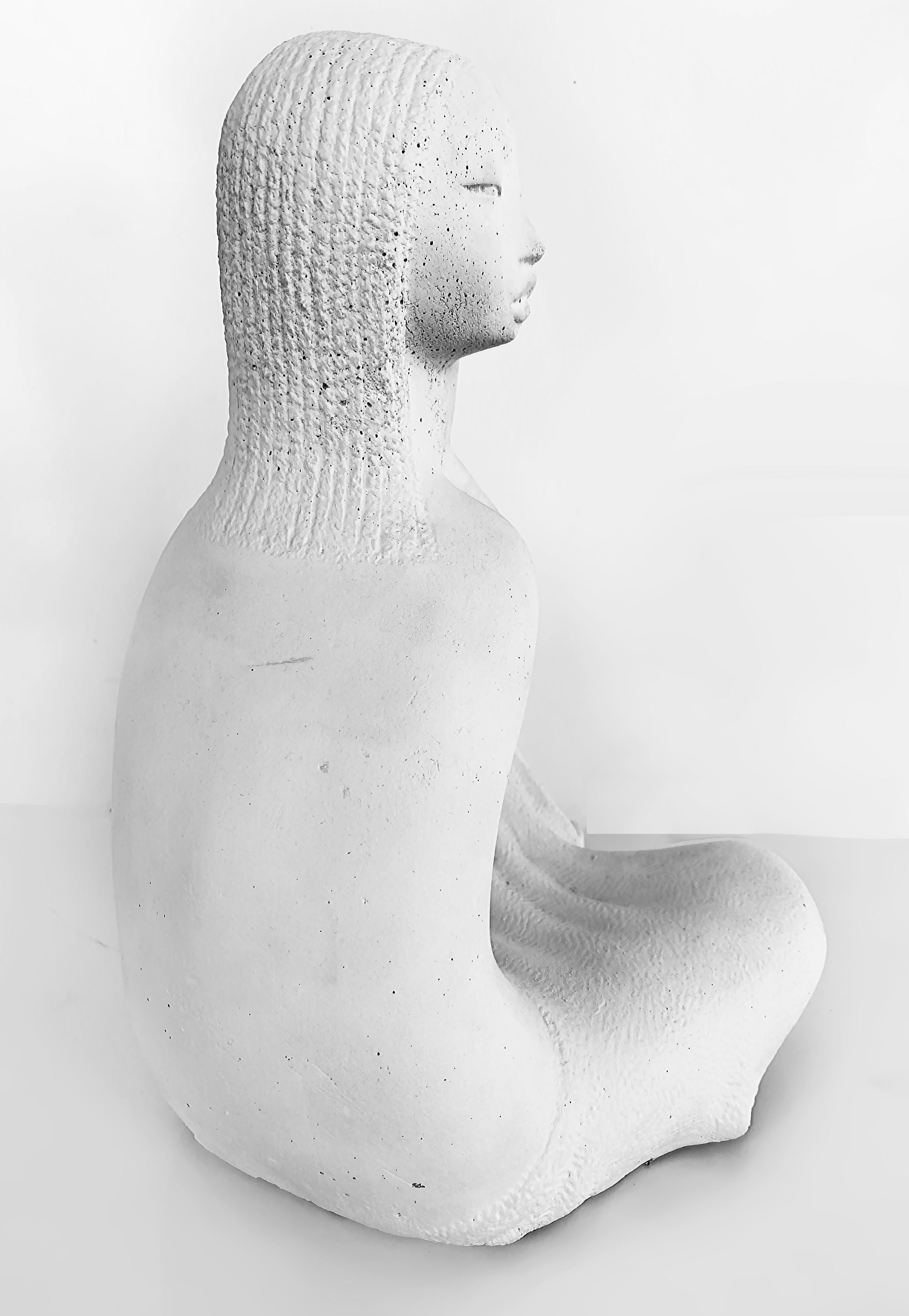 Chuck Dodson Florida Artist Seated Nude Sculpture circa 1975 en vente 3