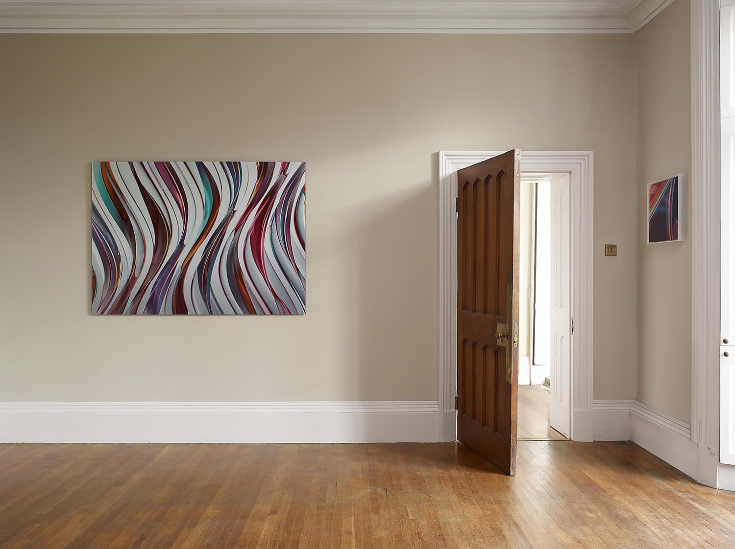 British Contemporary Art by Chuck Elliott - Flow / silvered For Sale 2