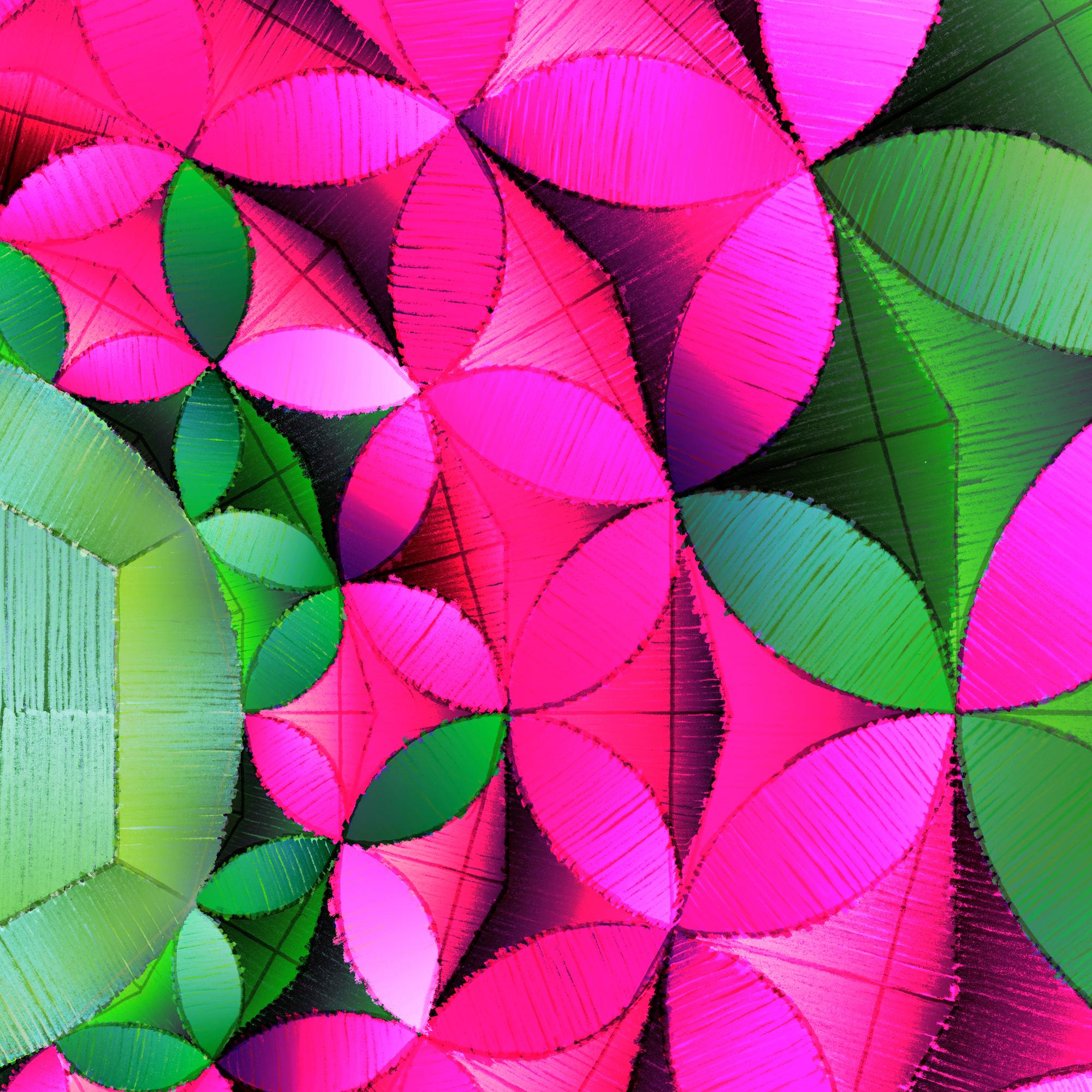 Balla / linear progression 3 - Abstract Geometric Print by Chuck Elliott