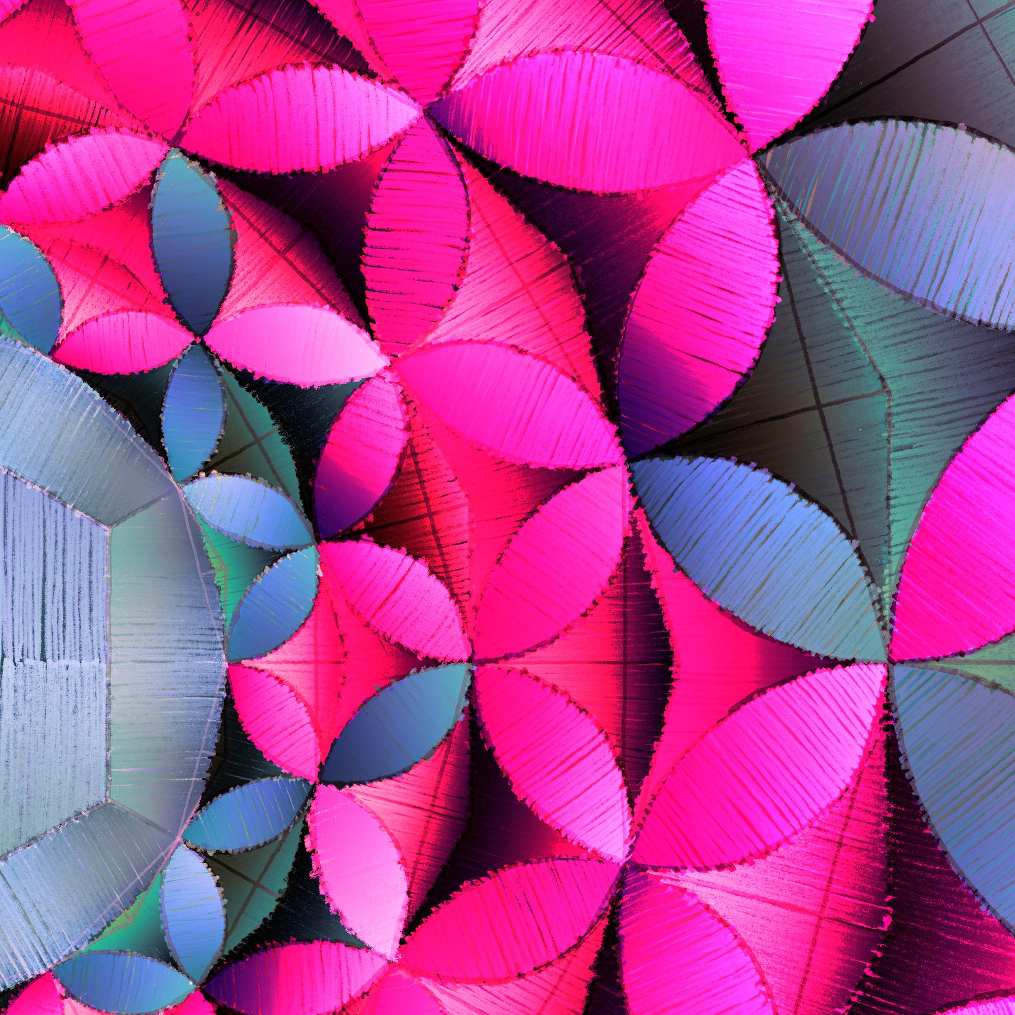 Balla / linear progression 5 - Abstract Geometric Print by Chuck Elliott
