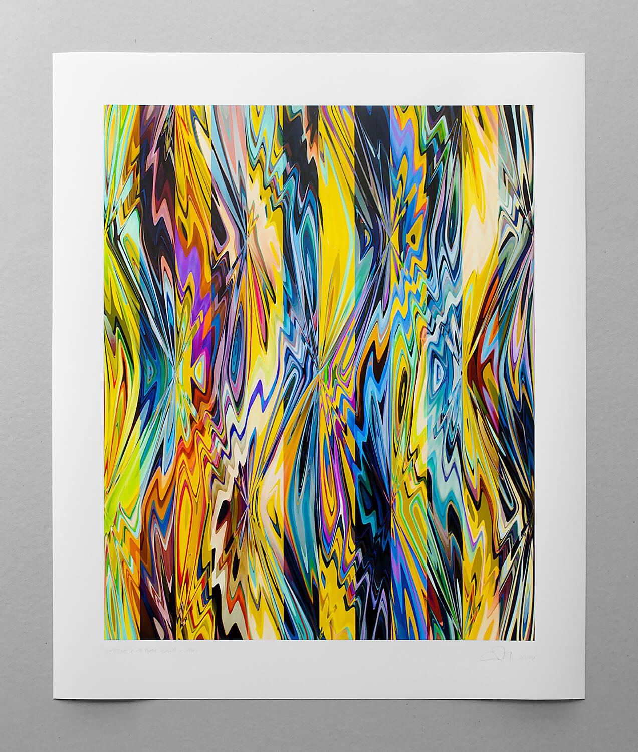 Chuck Elliott Abstract Print - Dazzle / 12 bar crop