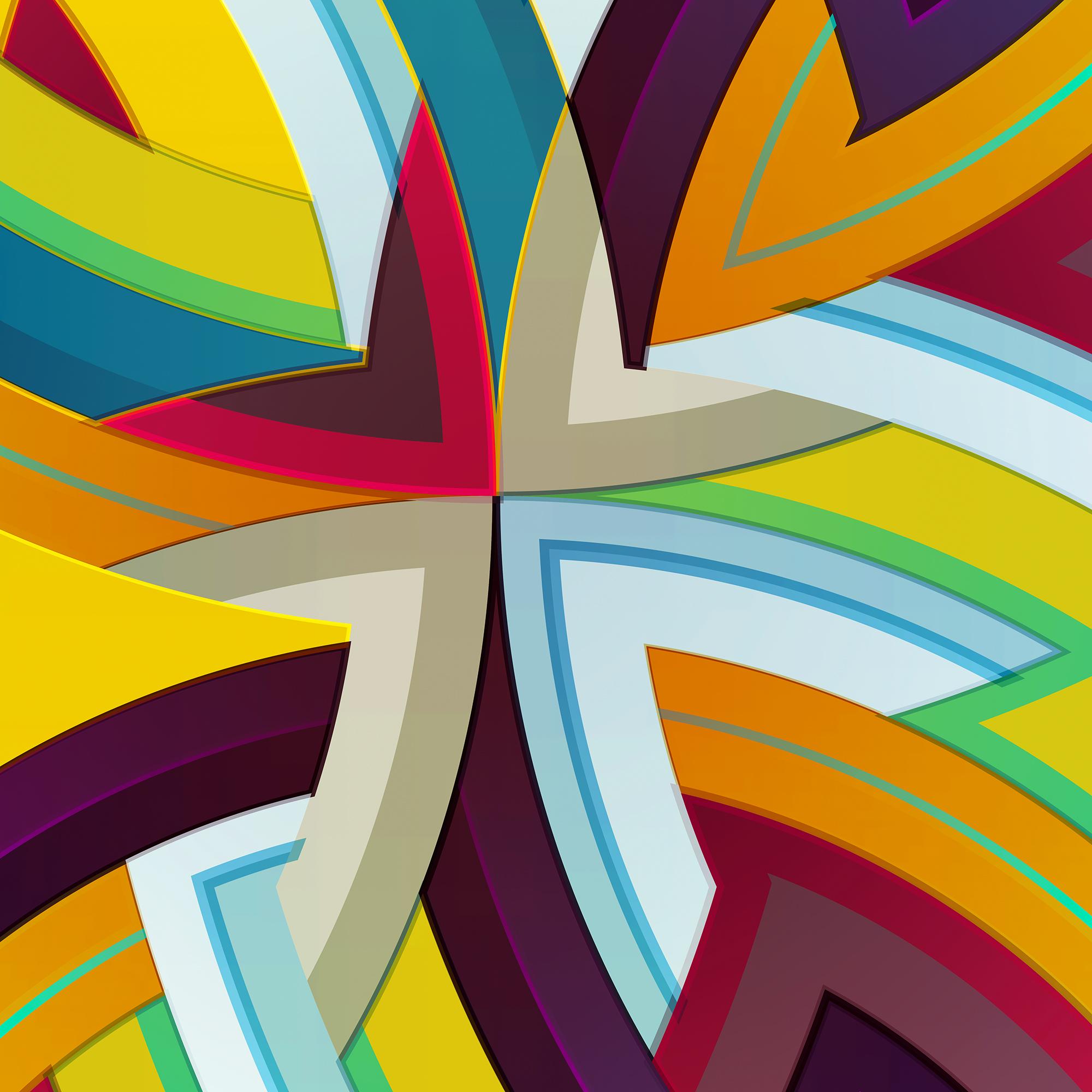 interStella / QUAD 1 CV3 - Print Astrattismo geometrico di Chuck Elliott