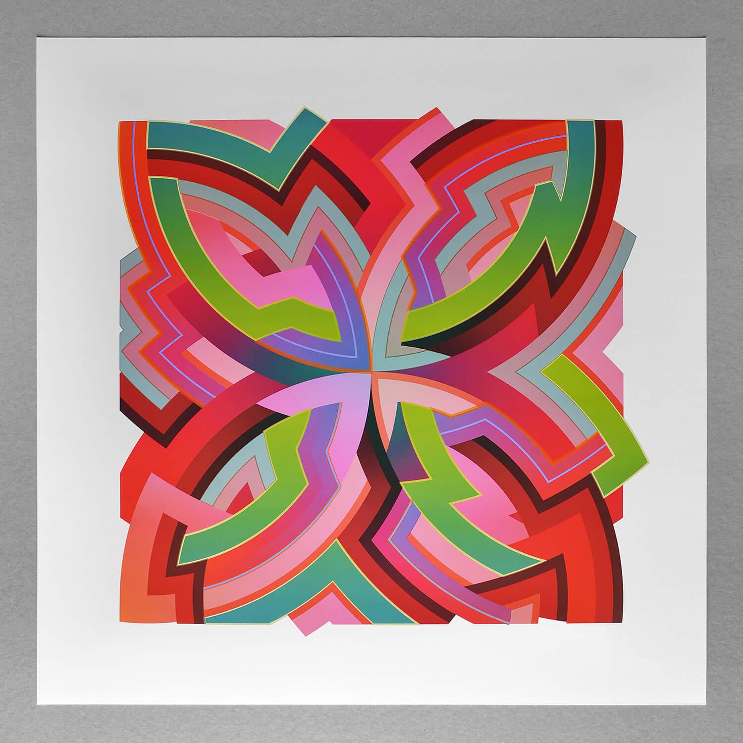 Chuck Elliott Abstract Print – interStella / Quad 1 pt2