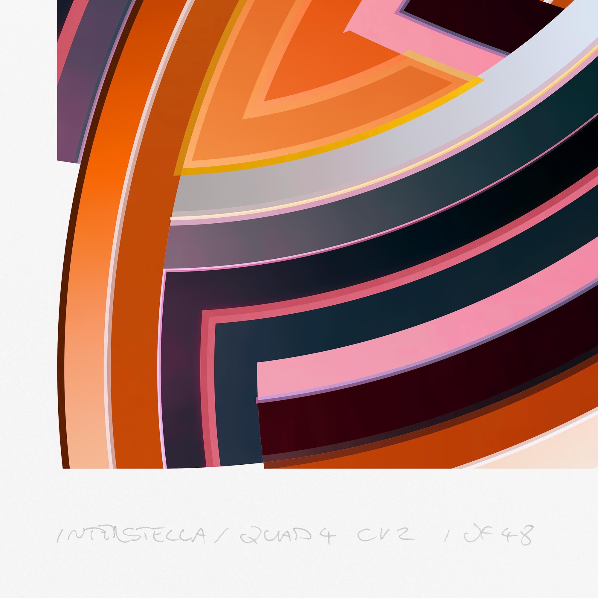 interStella / QUAD 4 CV2 è una stampa a pigmenti d'archivio in edizione limitata su carta fine art Hahnemühle 305gsm 100% cotone; firmata ed edita individualmente, con un numero di catalogo unico per garantire l'autenticità.

Edizione di 48, più 4